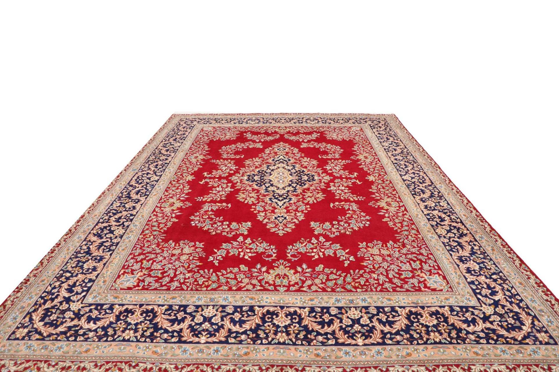 perserteppich-kirman-301-x-401-cm-schurwolle-handgeknupft-3 Handgeknüpfter Kerman Perserteppich, 301 × 401 cm, Wolle