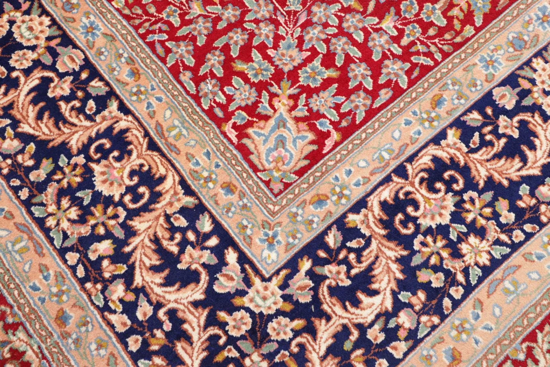 perserteppich-kirman-301-x-401-cm-schurwolle-handgeknupft-5 Handgeknüpfter Kerman Perserteppich, 301 × 401 cm, Wolle