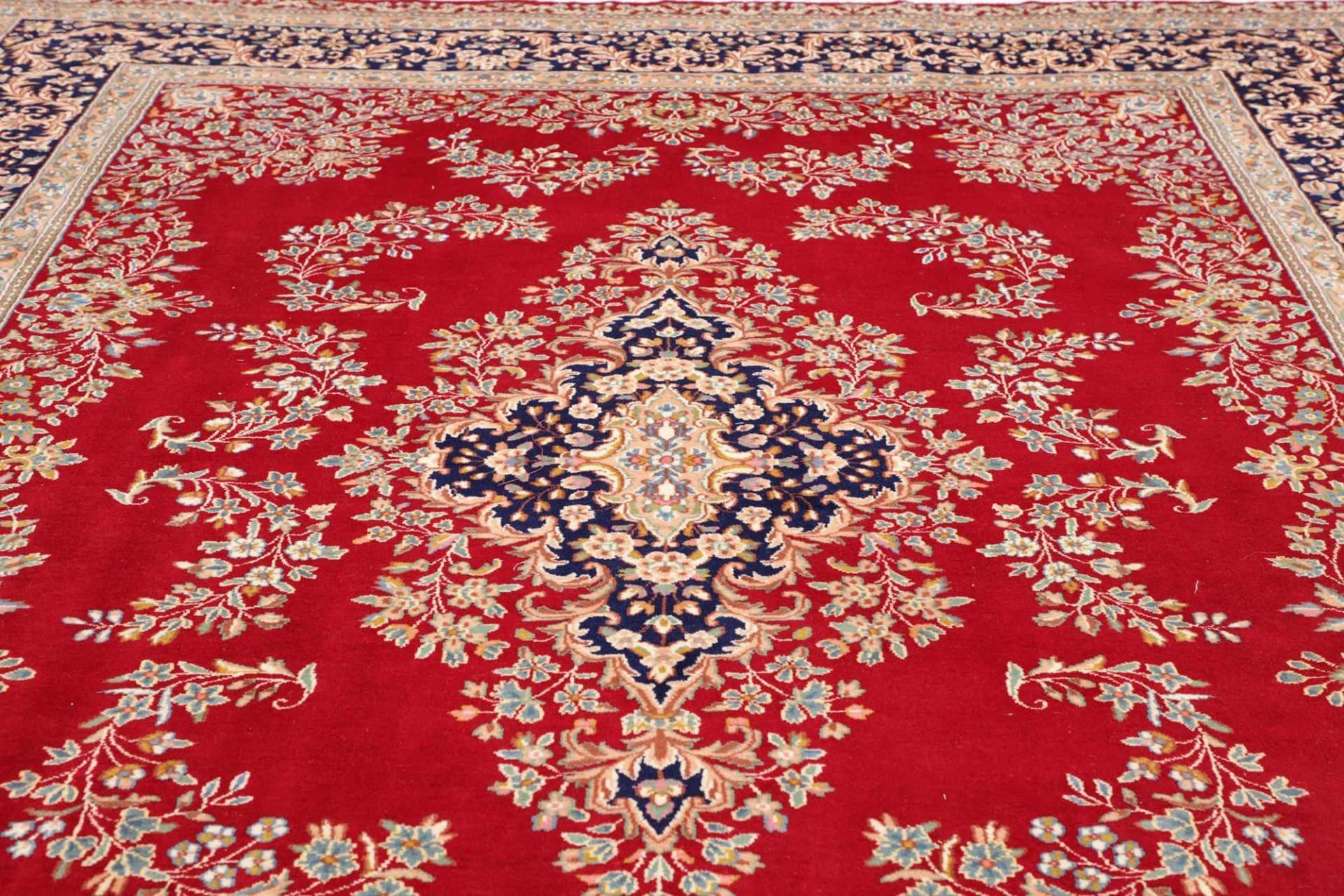 perserteppich-kirman-301-x-401-cm-schurwolle-handgeknupft-7 Handgeknüpfter Kerman Perserteppich, 301 × 401 cm, Wolle