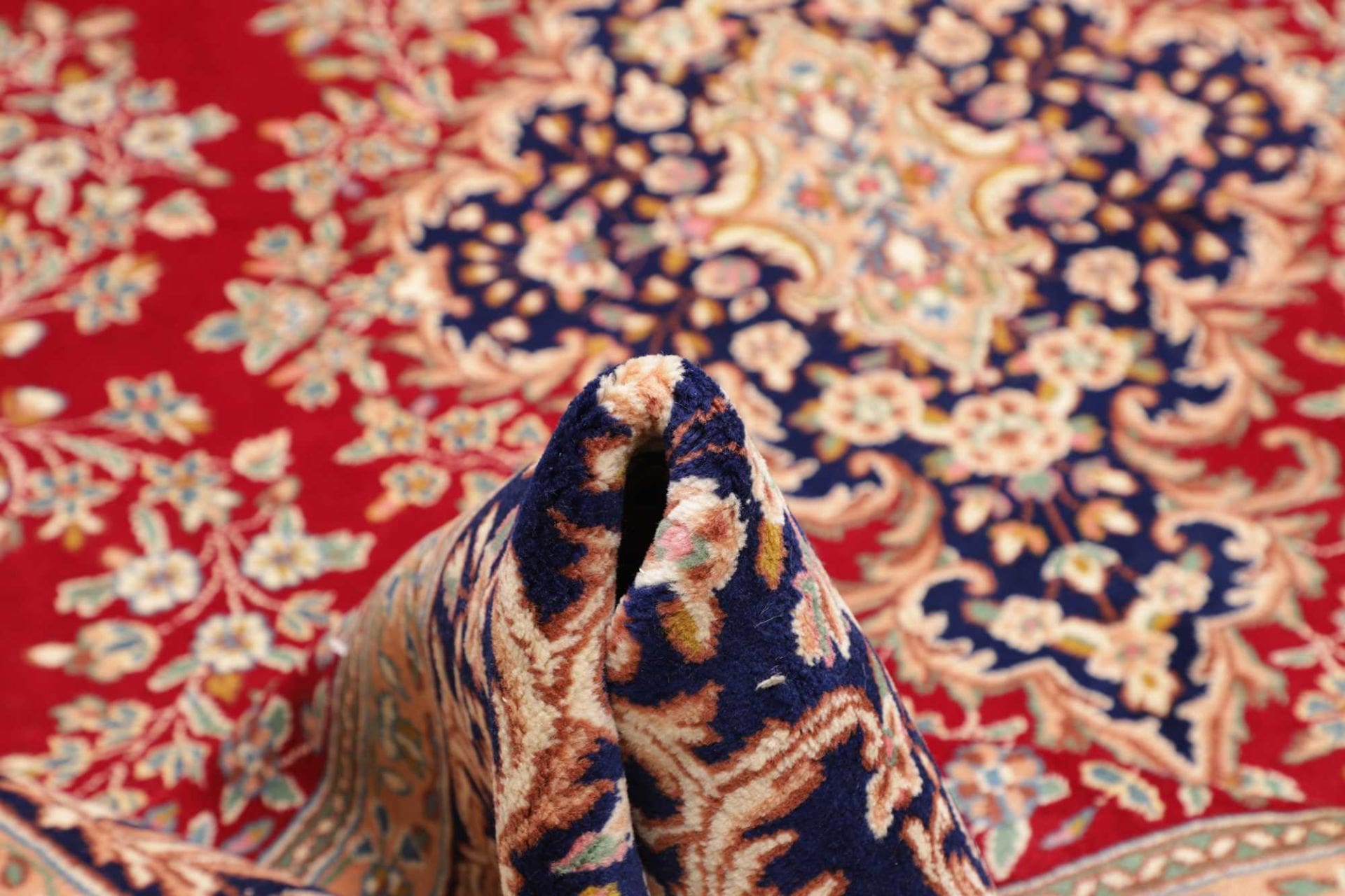 perserteppich-kirman-301-x-401-cm-schurwolle-handgeknupft-8 Handgeknüpfter Kerman Perserteppich, 301 × 401 cm, Wolle
