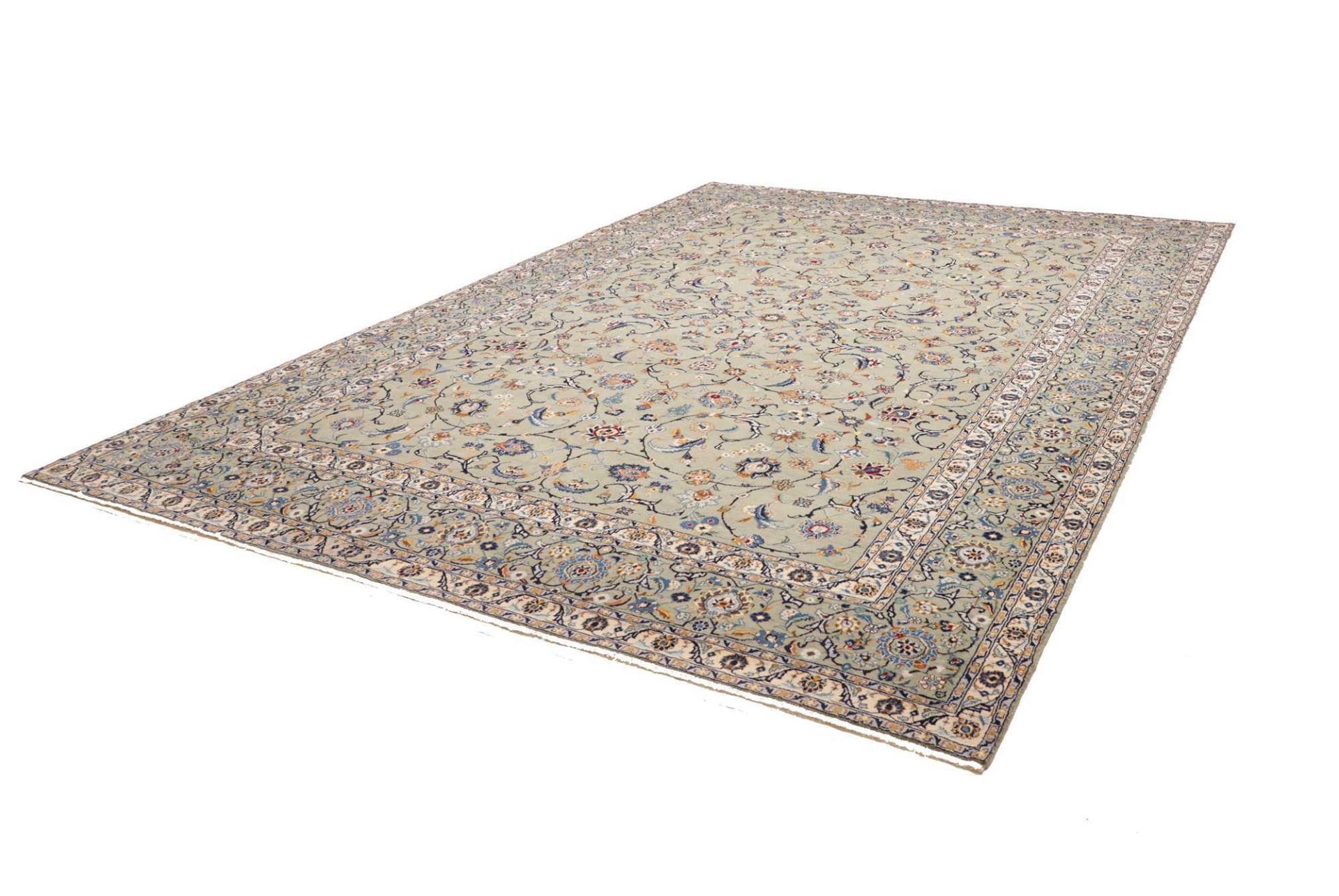 Kashan Perserteppich aus Iran, 278 × 389 cm