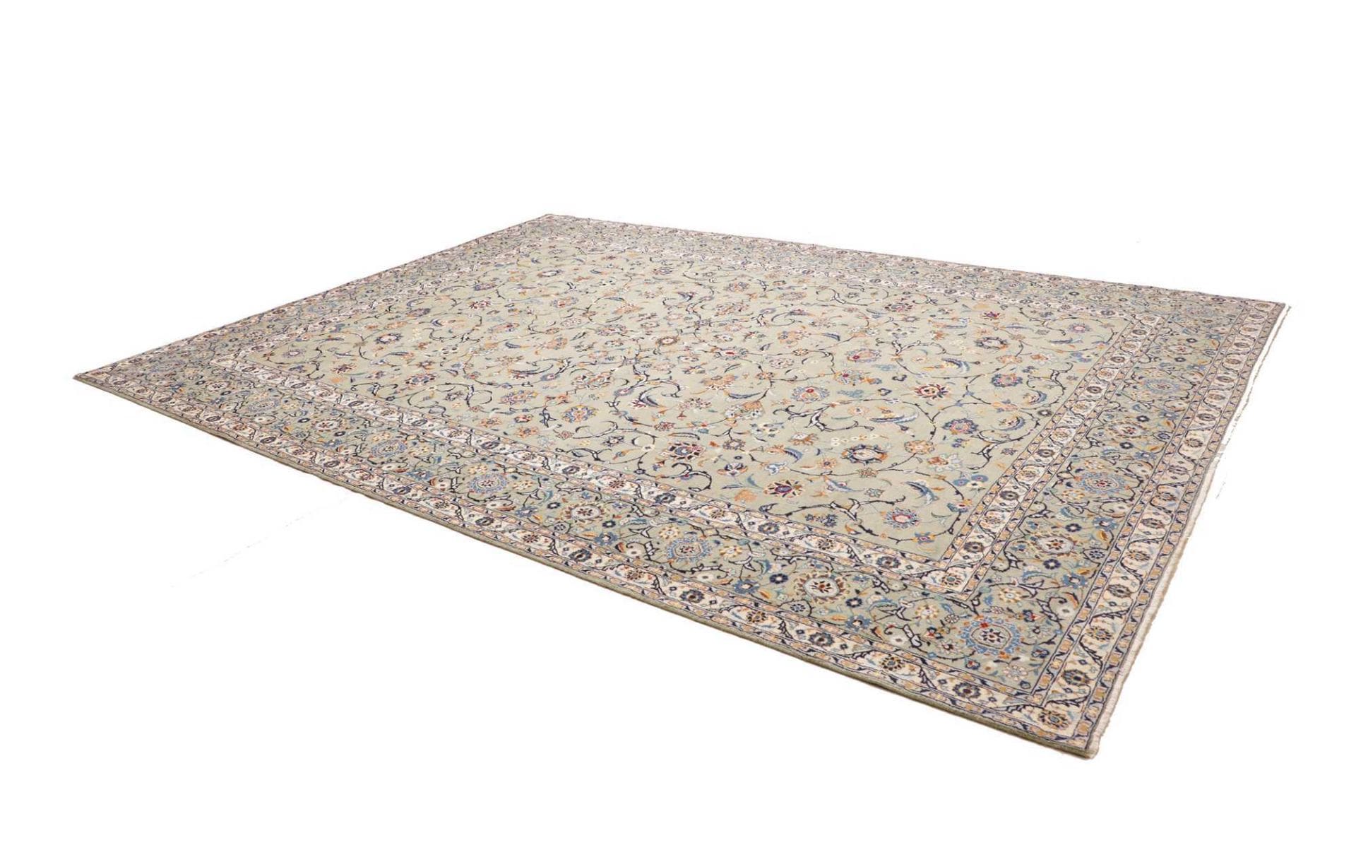 Kashan Perserteppich aus Iran, 278 × 389 cm