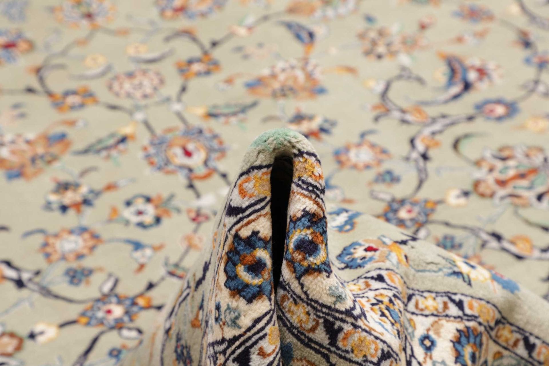 Kashan Perserteppich aus Iran, 278 × 389 cm