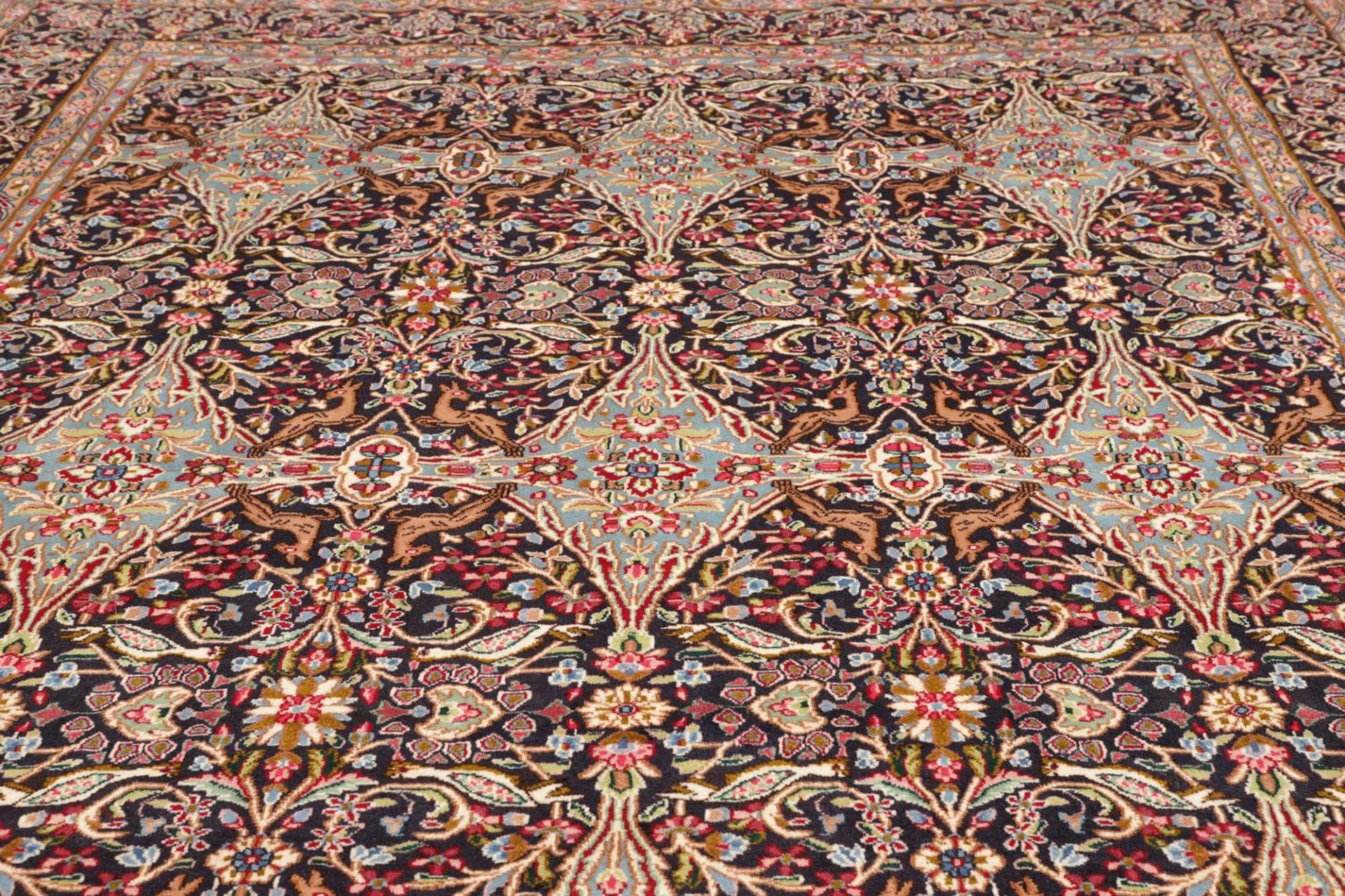 Handgeknüpfter Kerman Perserteppich, 294 × 399 cm, Wolle