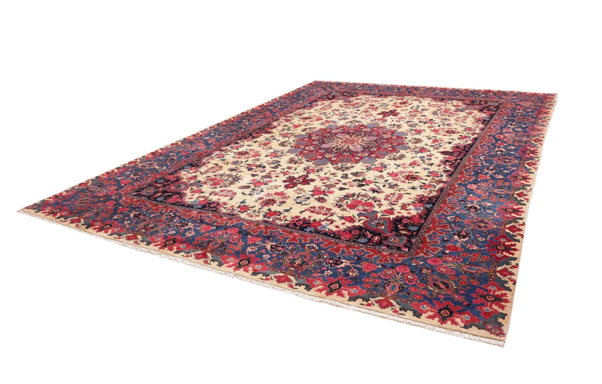 Handgeknüpfter Mashhad Perserteppich 306 × 407 cm