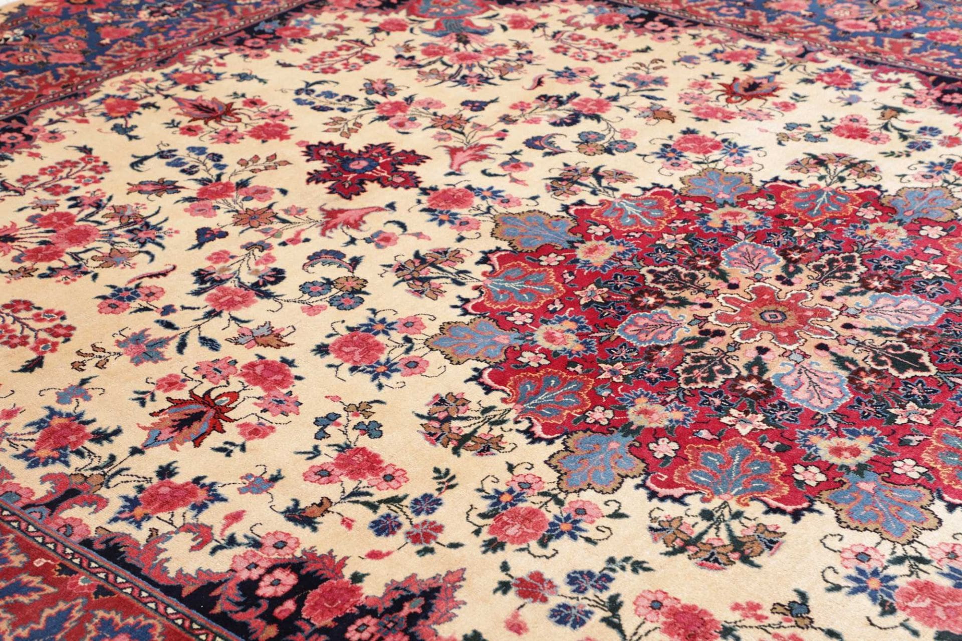 Handgeknüpfter Mashhad Perserteppich 306 × 407 cm