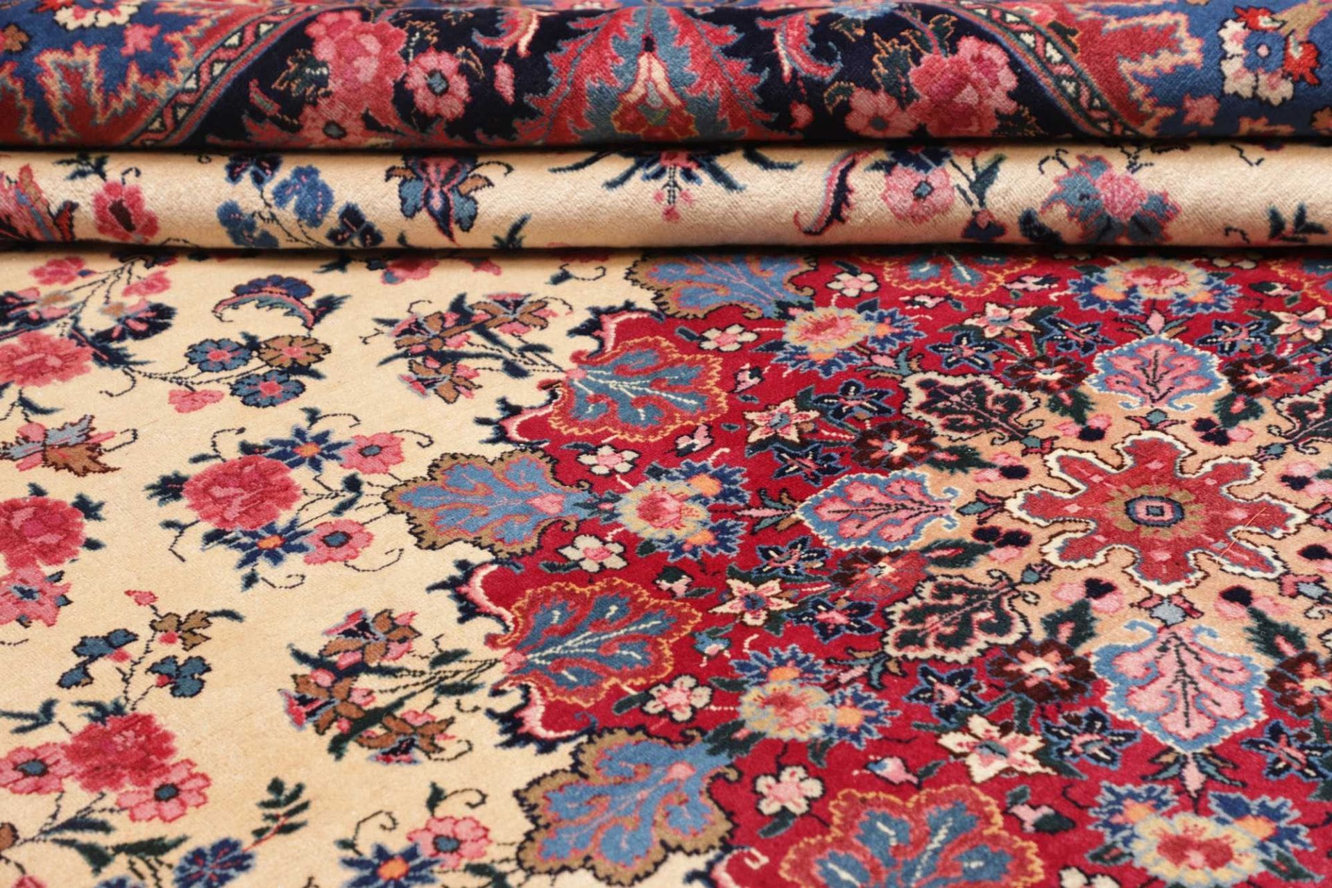Handgeknüpfter Mashhad Perserteppich 306 × 407 cm
