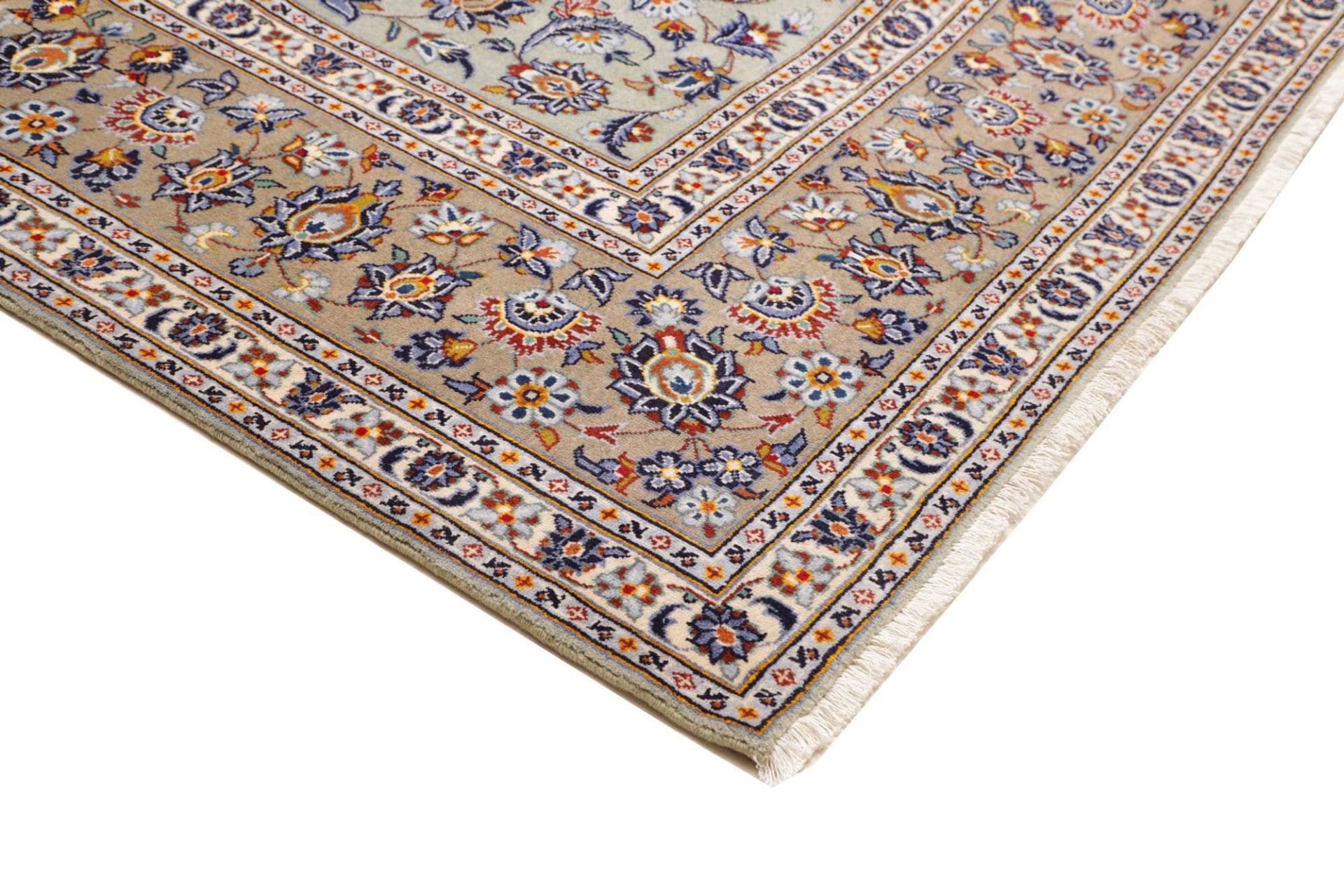 Handgeknüpfter Kashan Perserteppich 306 × 411 cm