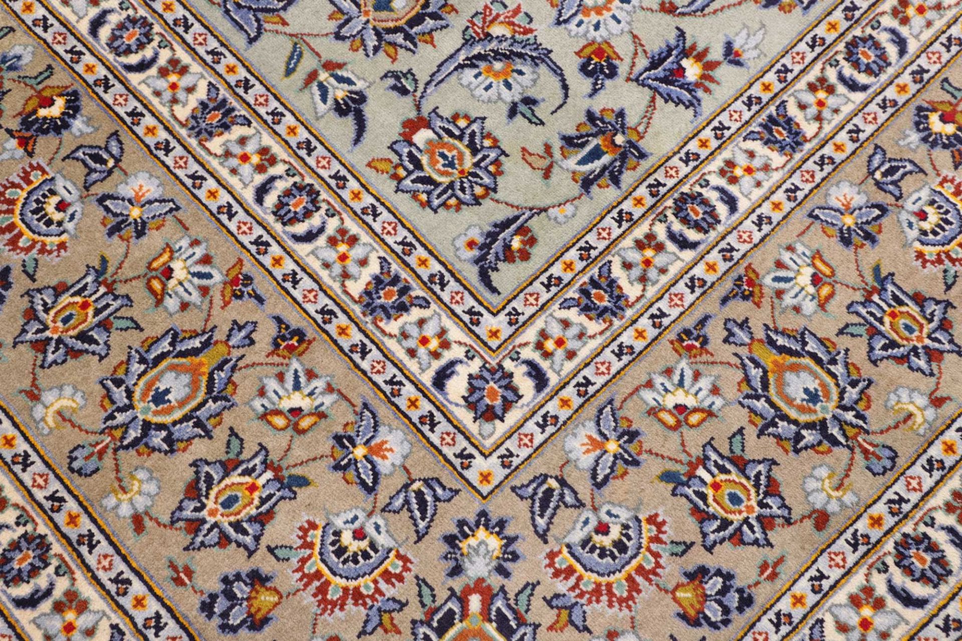 Handgeknüpfter Kashan Perserteppich 306 × 411 cm