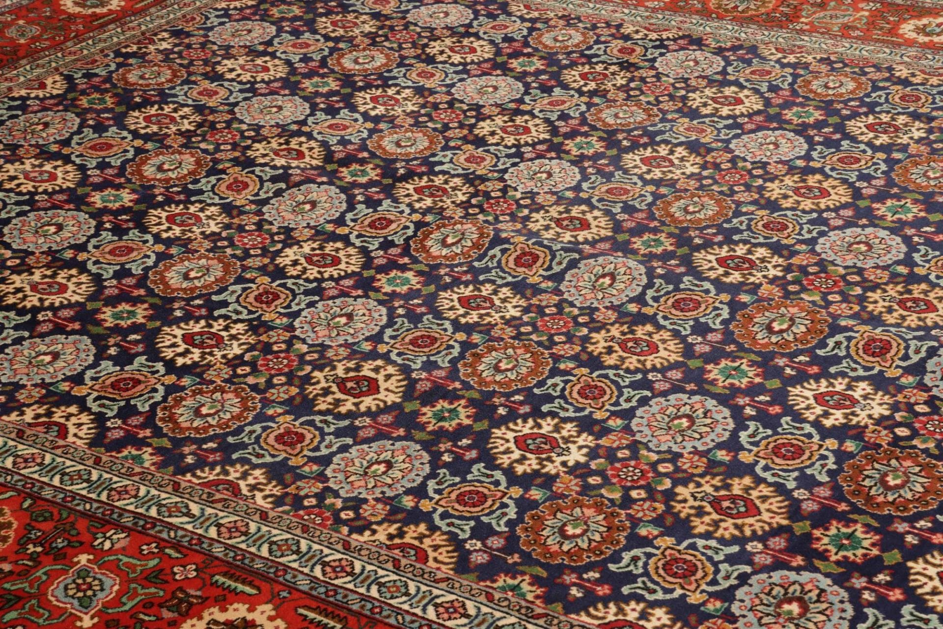 Handgeknüpfter Täbriz Perserteppich, 299 × 399 cm, Wolle