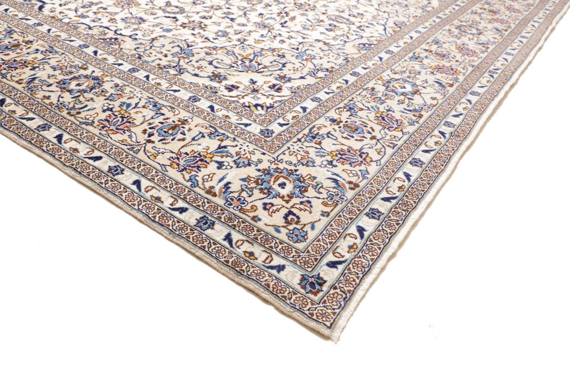 Kashan Perserteppich 296 × 399 cm aus Wolle, handgeknüpft