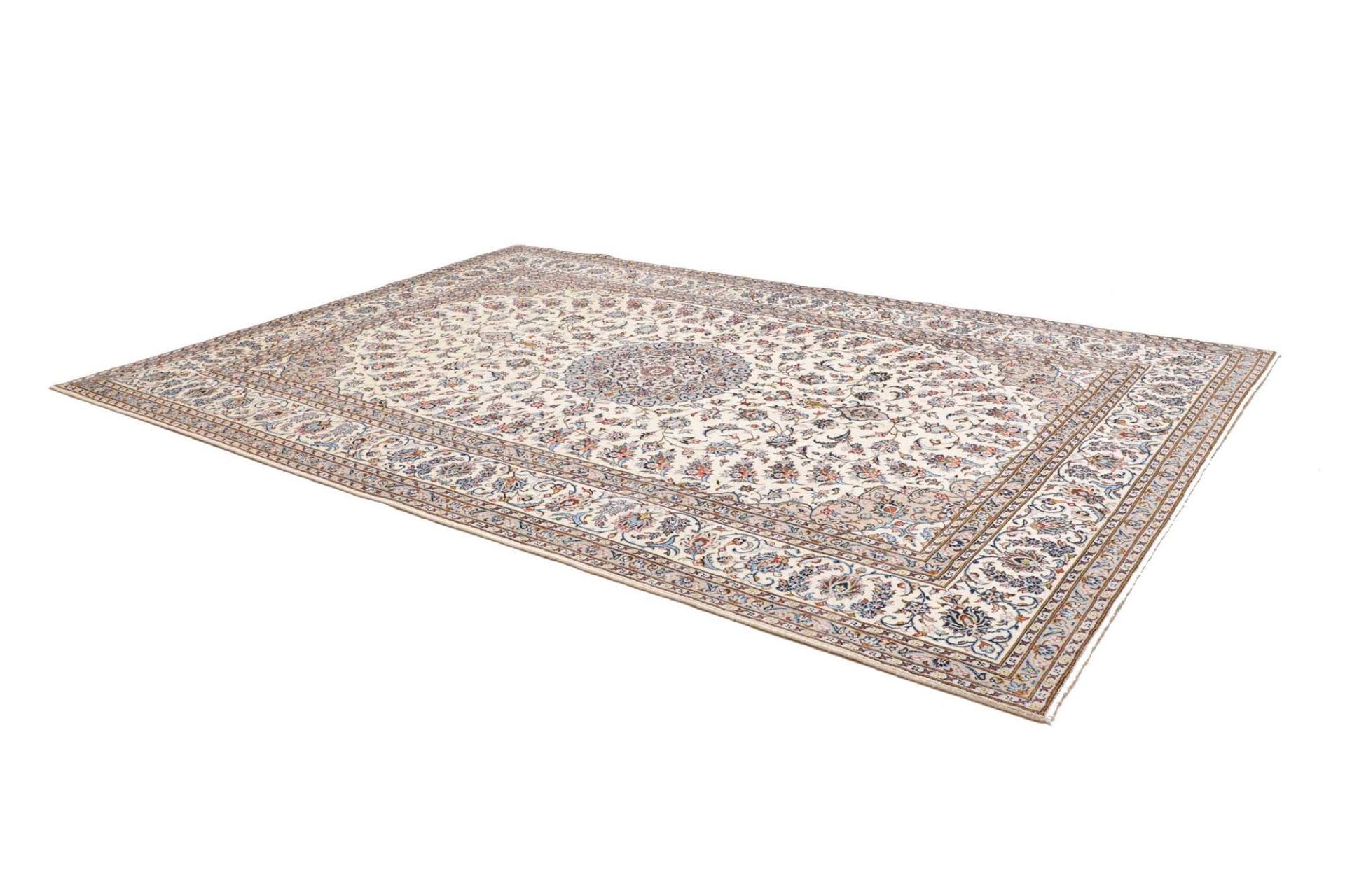 Handgeknüpfter Kashan Perserteppich, 289 × 403 cm, Wolle