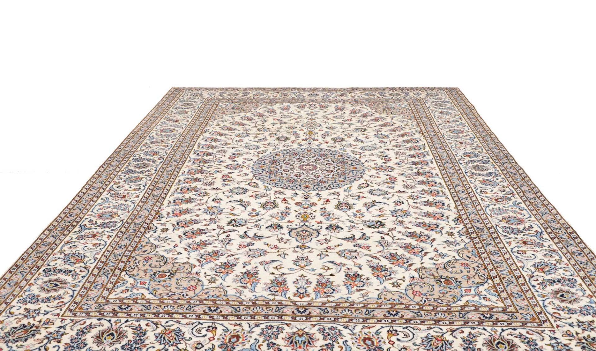 Handgeknüpfter Kashan Perserteppich, 289 × 403 cm, Wolle