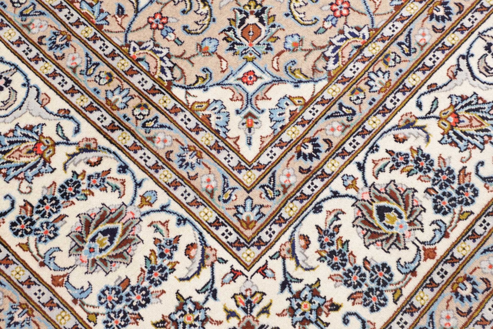 Handgeknüpfter Kashan Perserteppich, 289 × 403 cm, Wolle