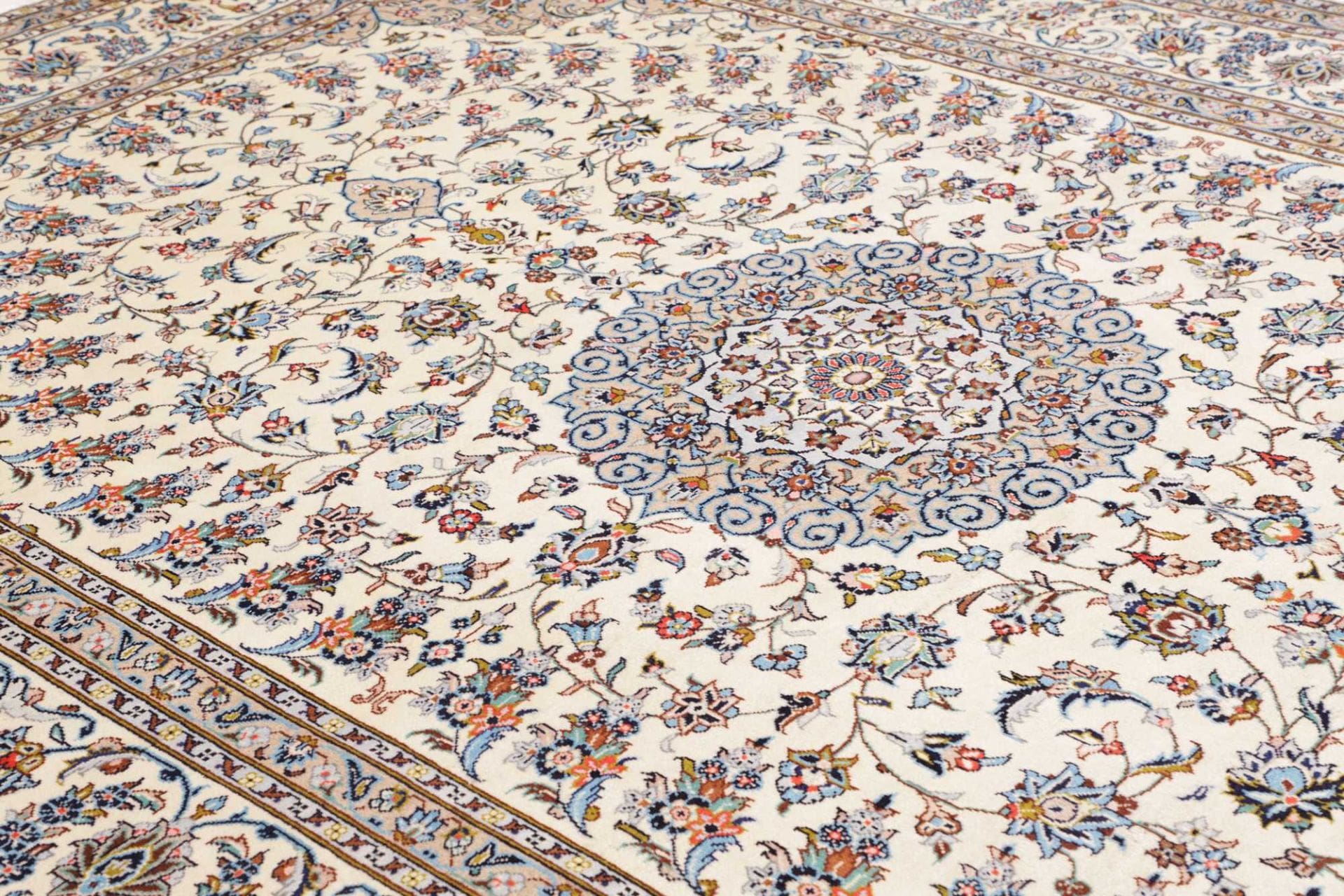 Handgeknüpfter Kashan Perserteppich, 289 × 403 cm, Wolle