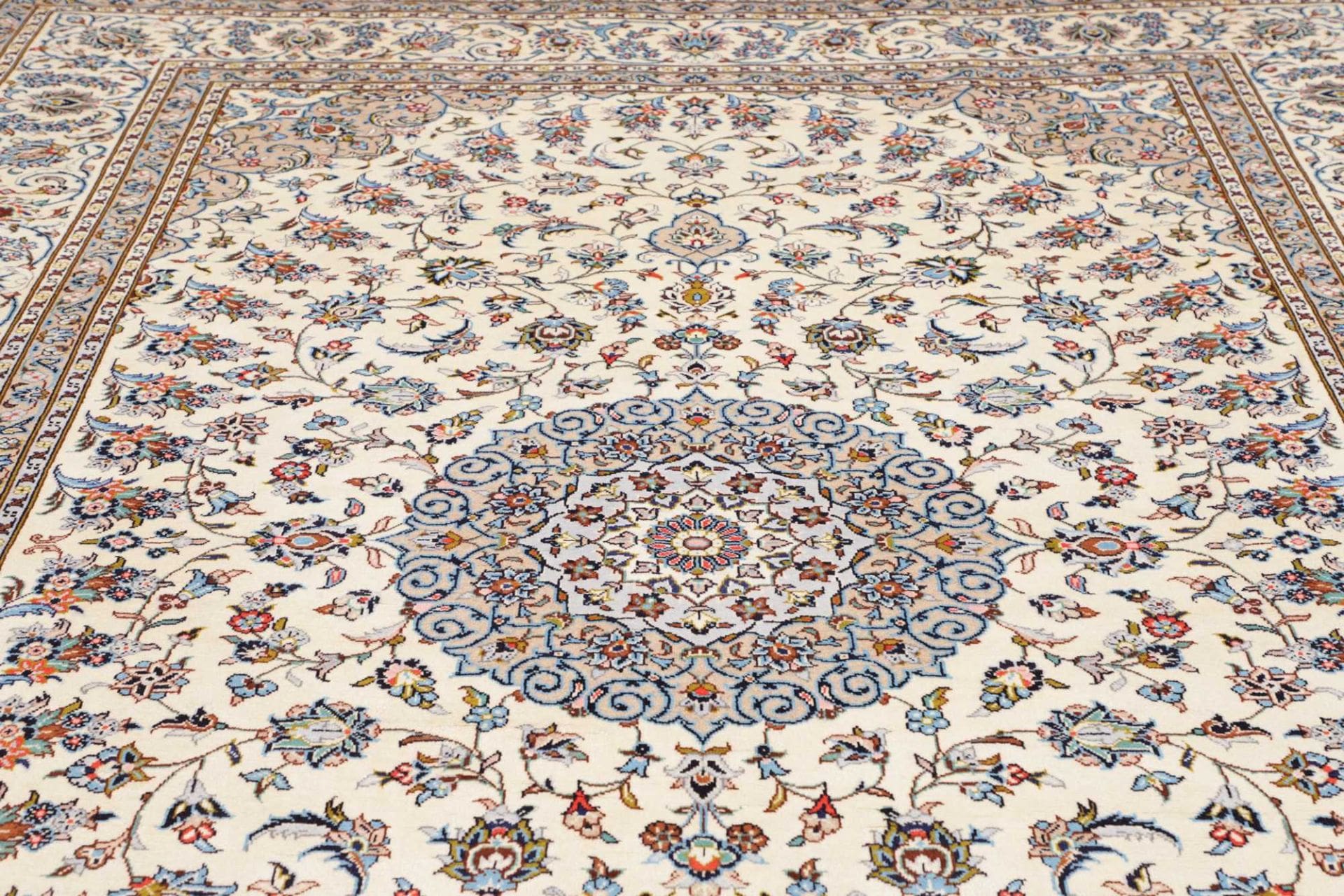 Handgeknüpfter Kashan Perserteppich, 289 × 403 cm, Wolle