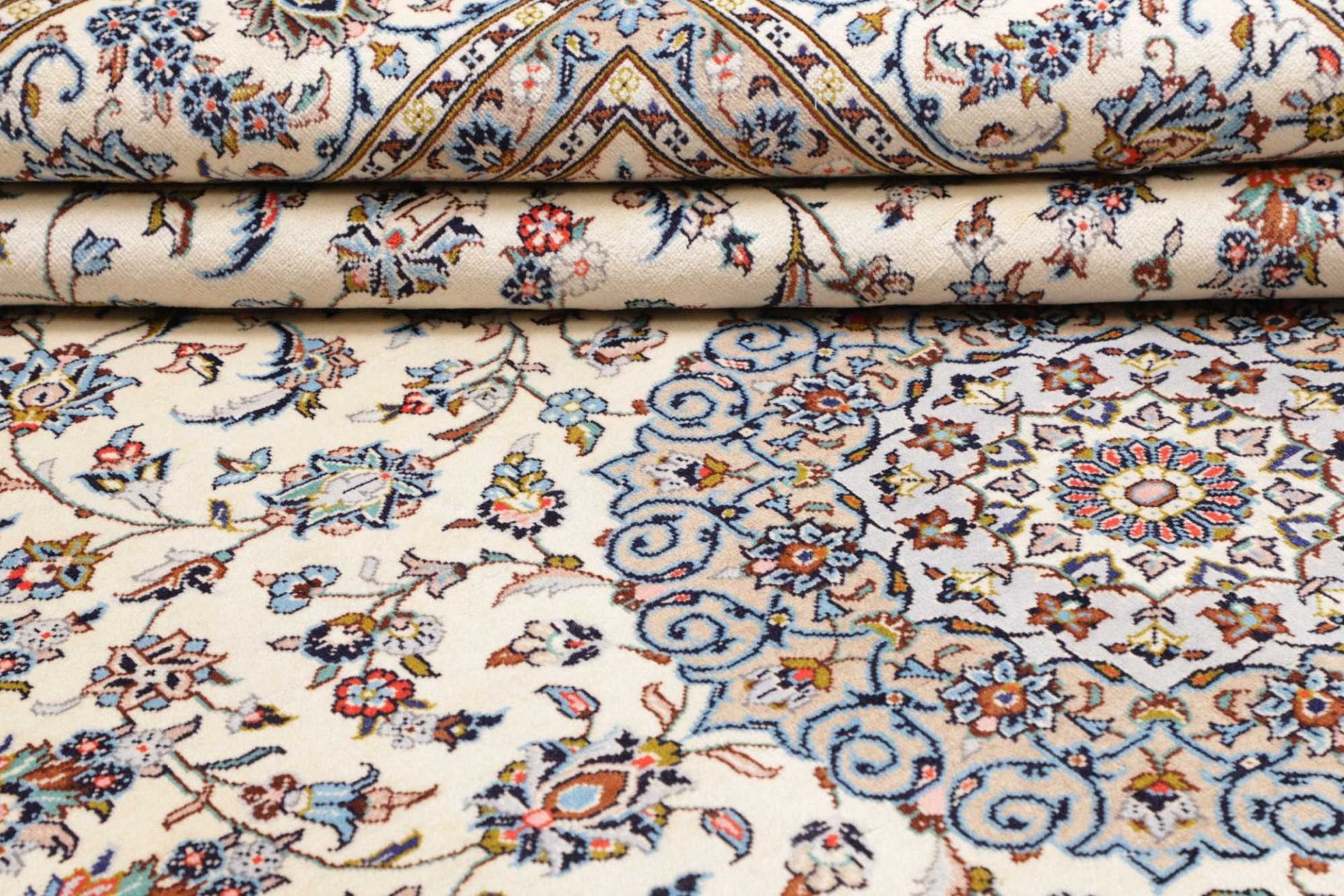 Handgeknüpfter Kashan Perserteppich, 289 × 403 cm, Wolle