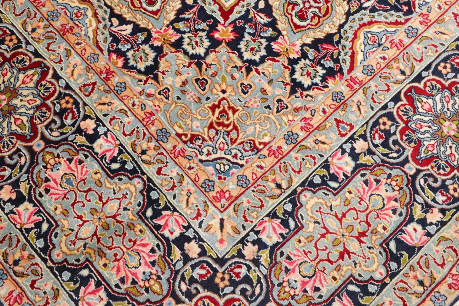 Handgeknüpfter Kerman Perserteppich, 279 × 377 cm, Wolle