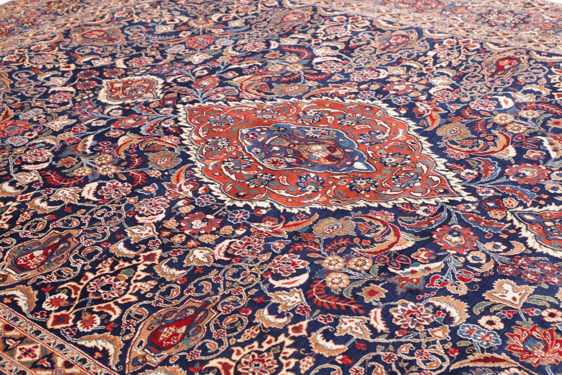 Handgeknüpfter Moud Perserteppich 298 × 392 cm