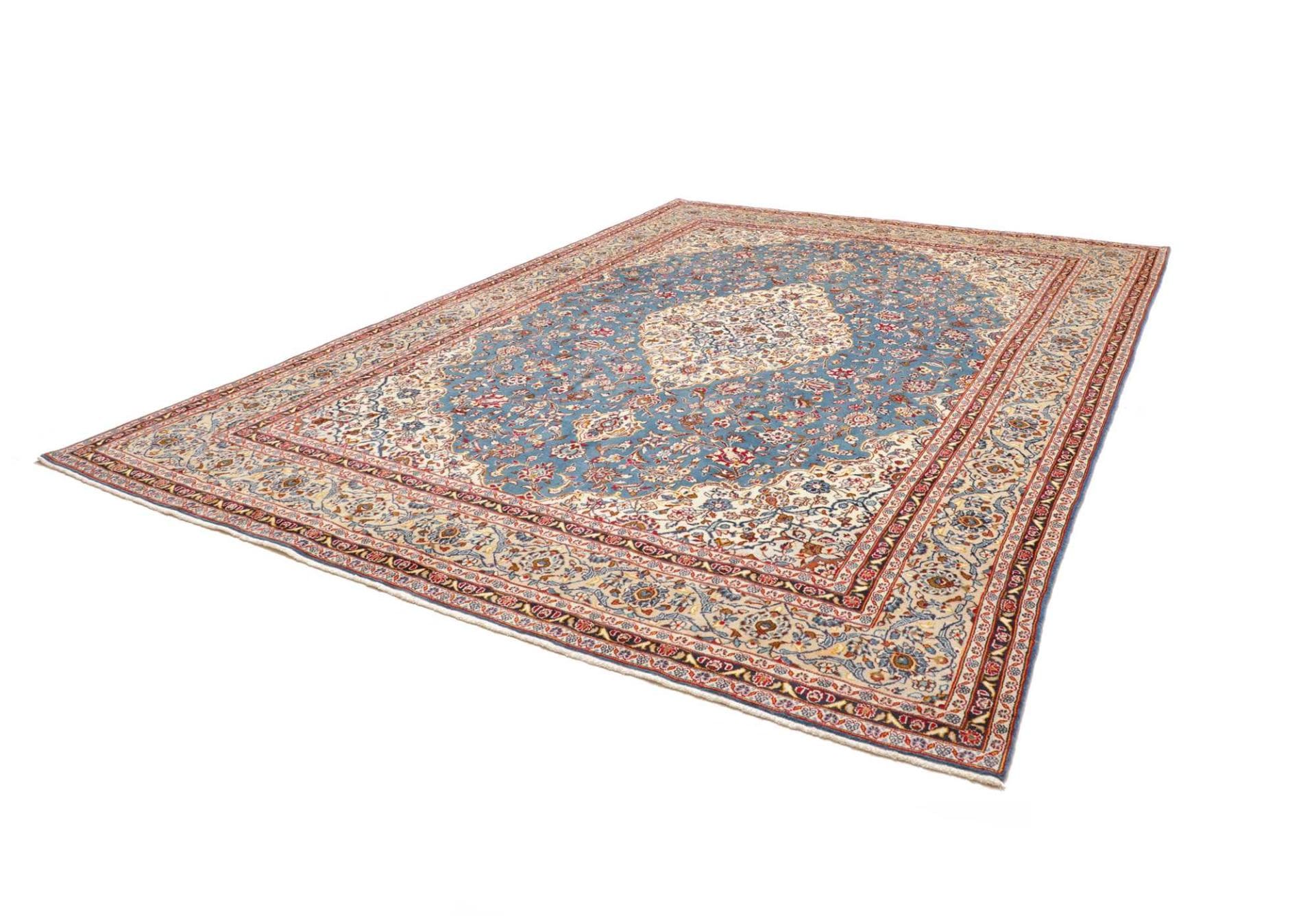 Handgeknüpfter Kashan Perserteppich 284 × 381 cm