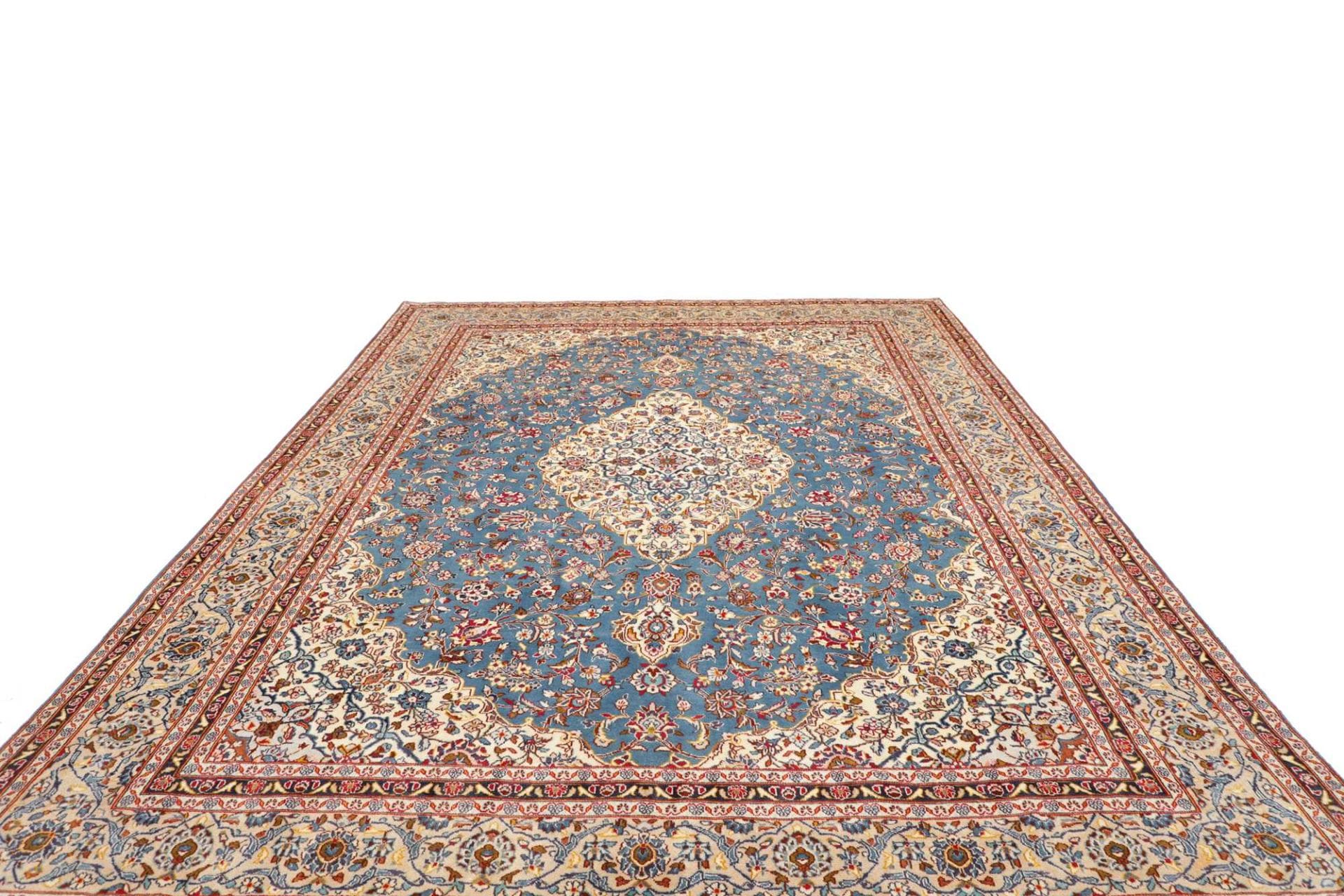Handgeknüpfter Kashan Perserteppich 284 × 381 cm