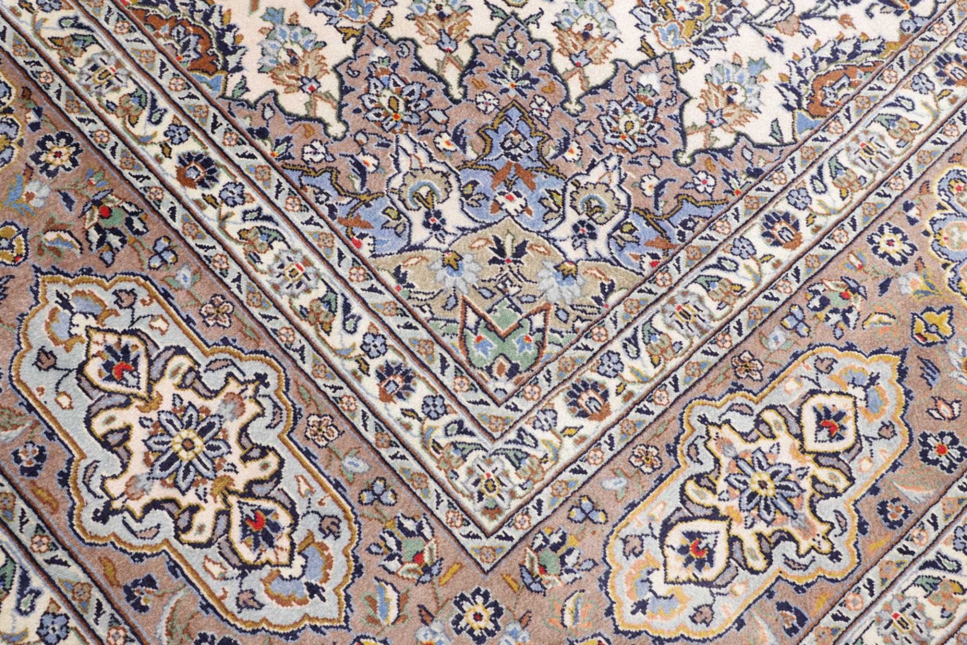 Kashan Perserteppich 301 × 389 cm aus Wolle, handgeknüpft