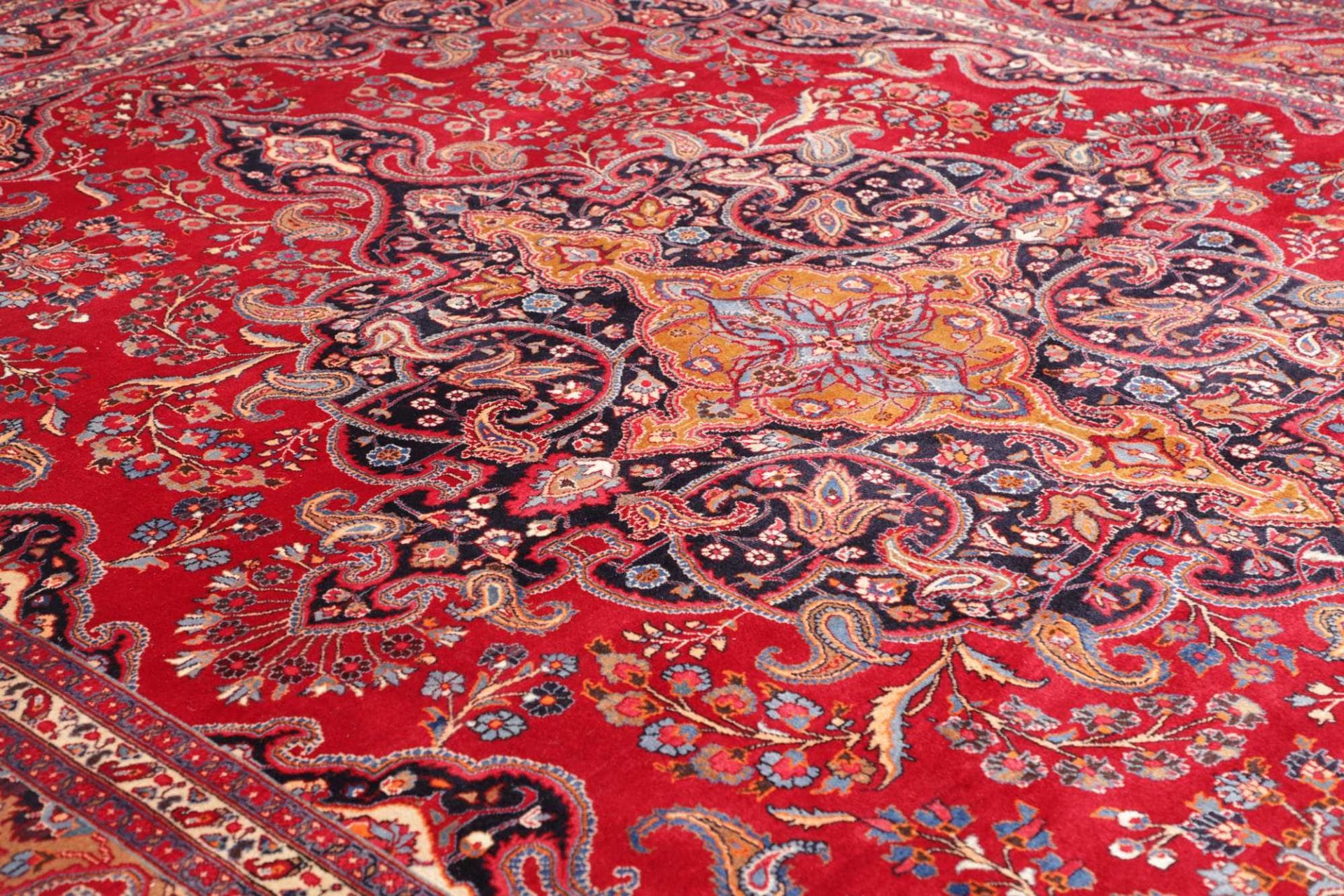 Handgeknüpfter Mashhad Perserteppich 304 × 389 cm