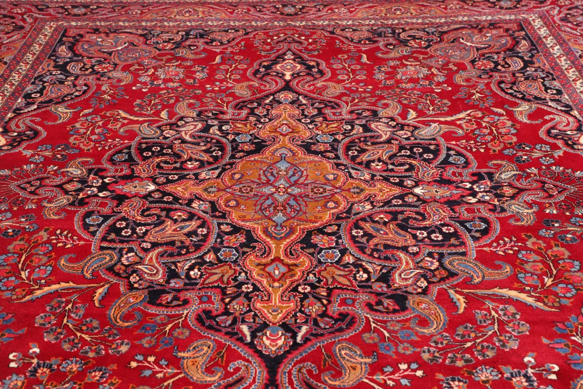 Handgeknüpfter Mashhad Perserteppich 304 × 389 cm