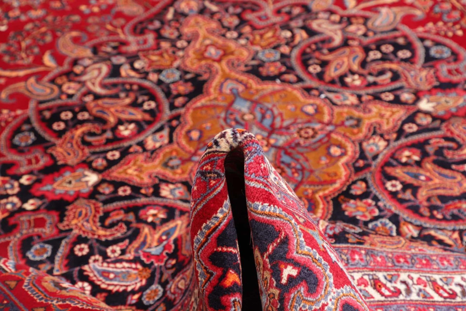 Handgeknüpfter Mashhad Perserteppich 304 × 389 cm