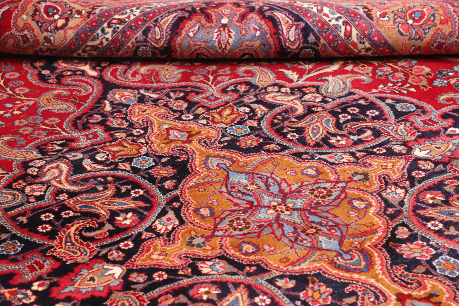 Handgeknüpfter Mashhad Perserteppich 304 × 389 cm