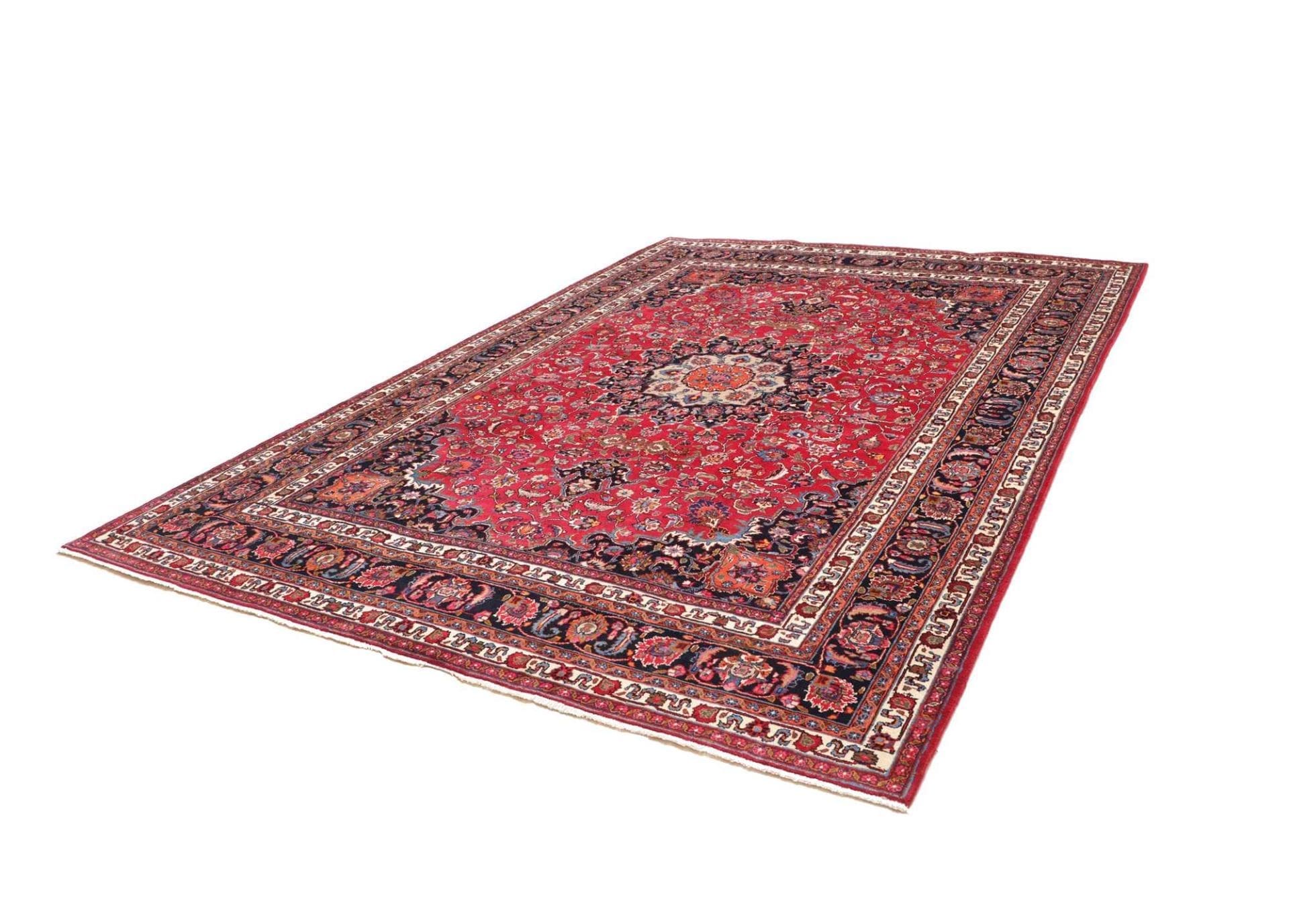 Handgeknüpfter Mashhad Perserteppich 249 × 339 cm