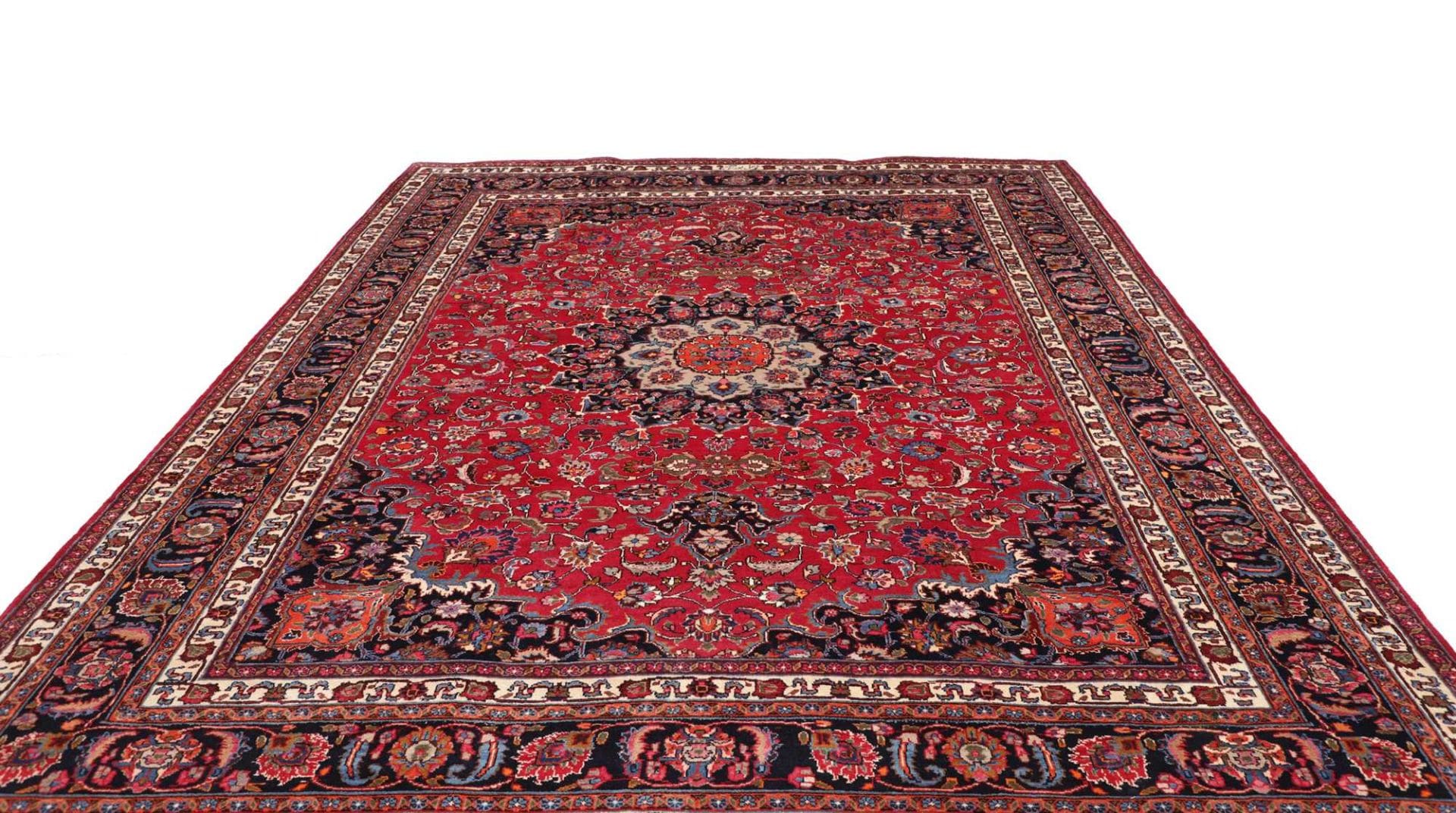 Handgeknüpfter Mashhad Perserteppich 249 × 339 cm