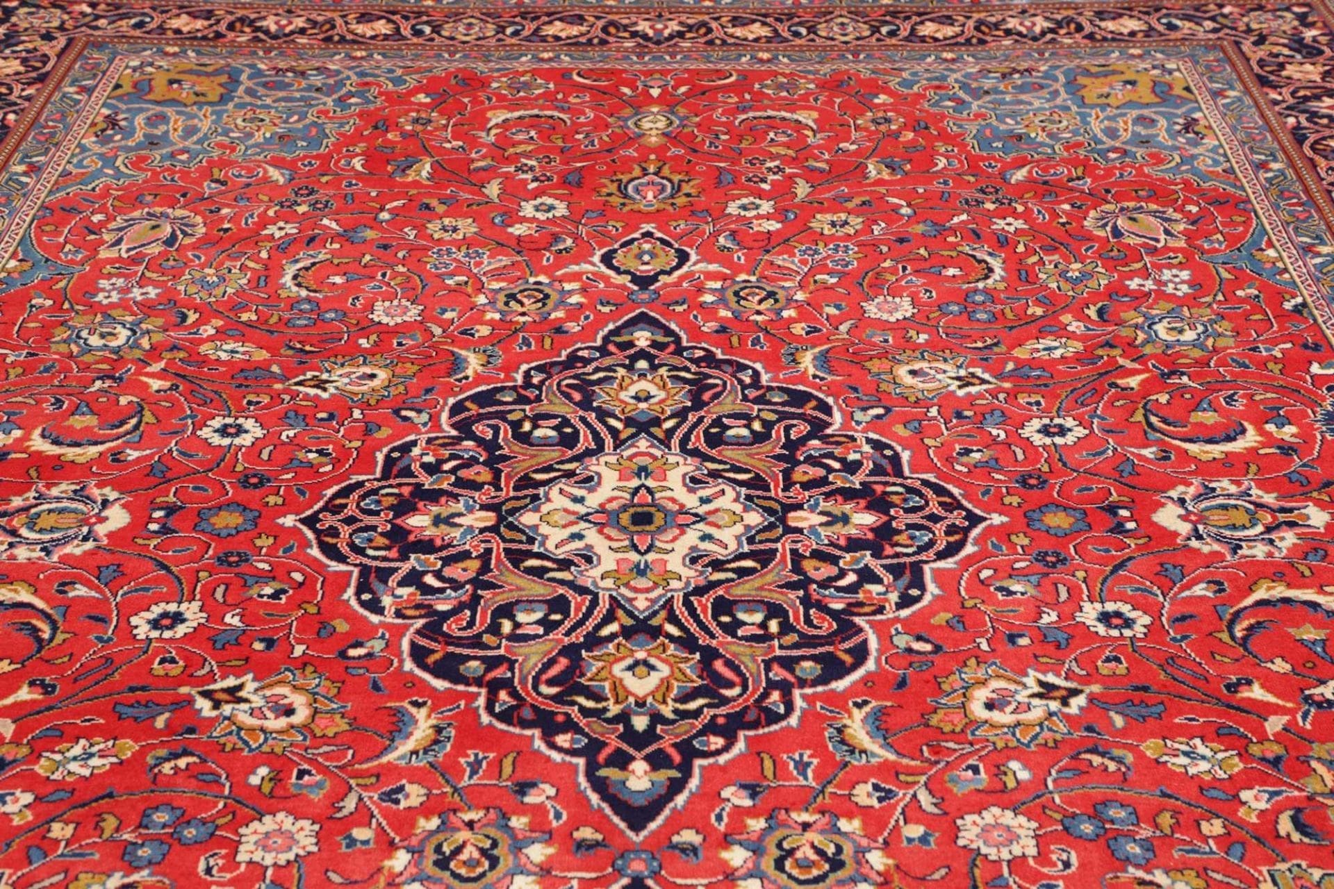 Handgeknüpfter Sarough Perserteppich, 261 × 355 cm, Wolle