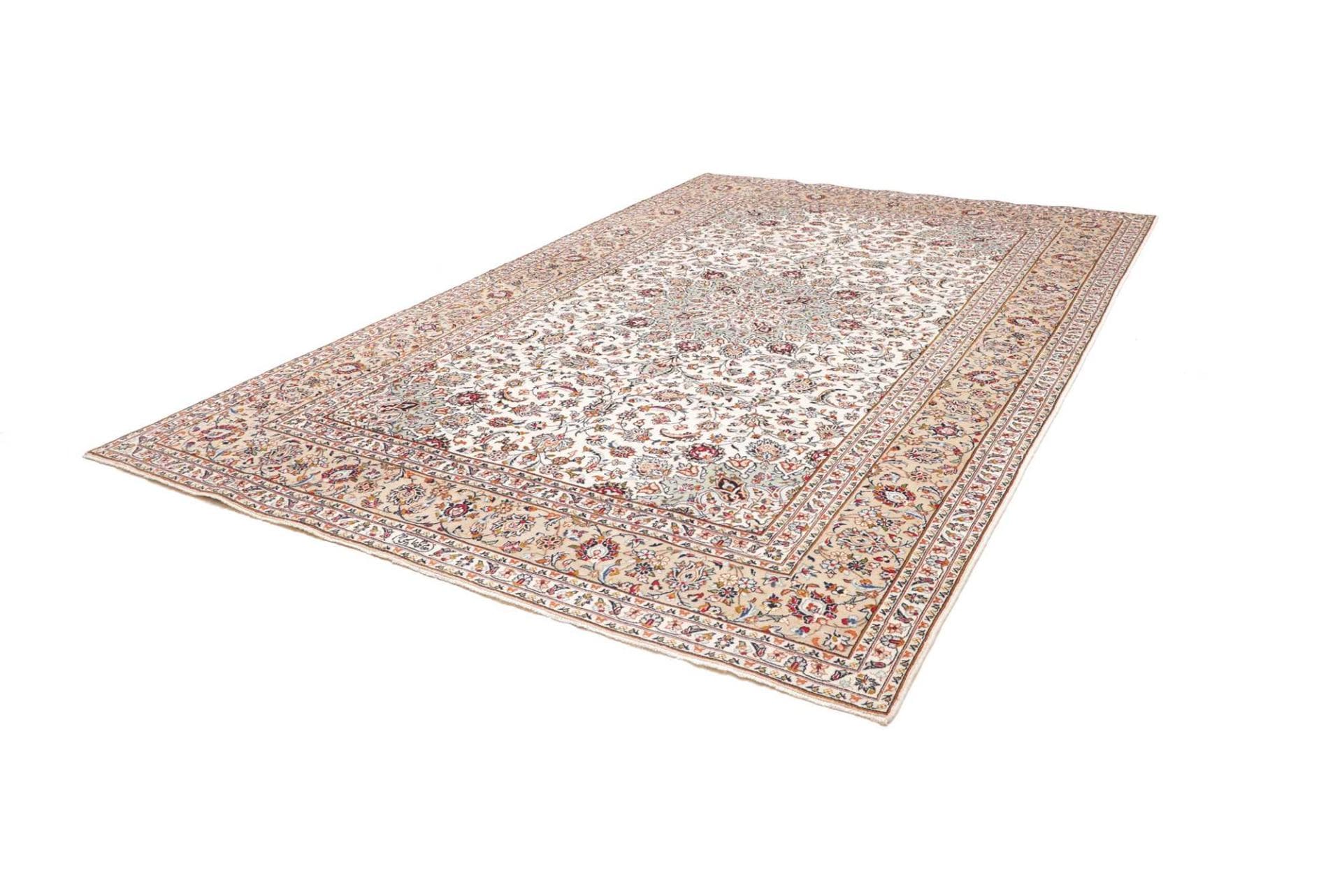 Kashan Perserteppich aus Iran, 243 × 359 cm