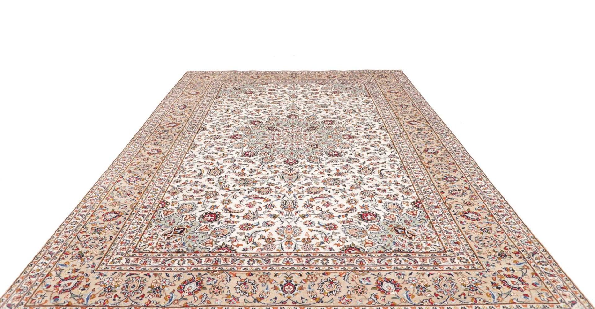 Kashan Perserteppich aus Iran, 243 × 359 cm