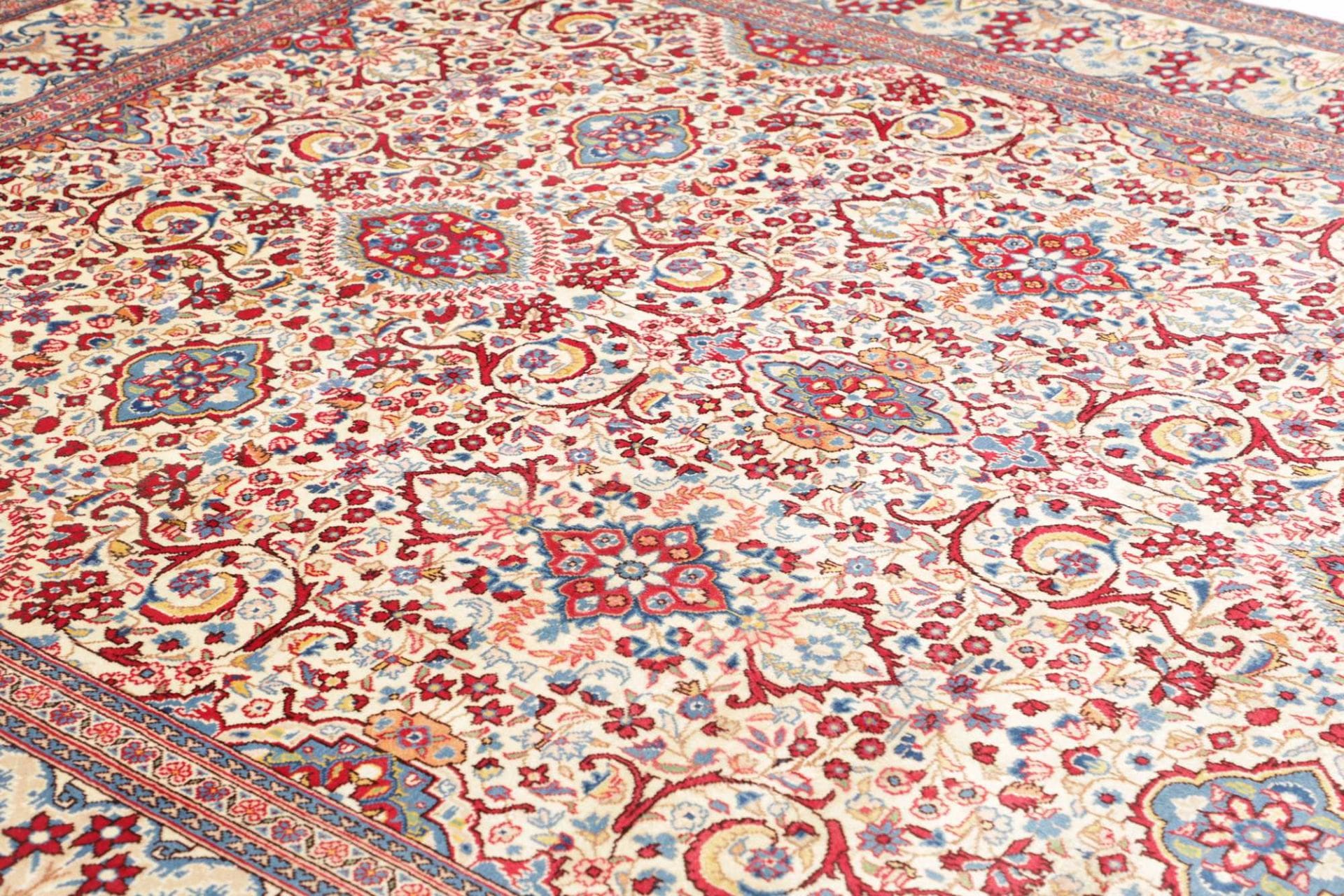 Kashan Perserteppich 249 × 344 cm aus Wolle, handgeknüpft