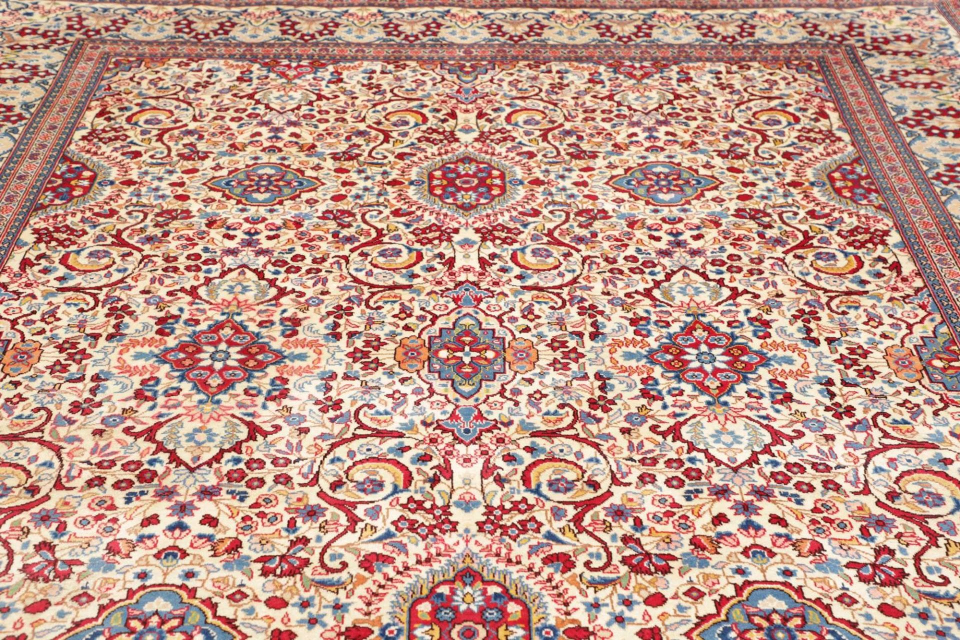 Kashan Perserteppich 249 × 344 cm aus Wolle, handgeknüpft