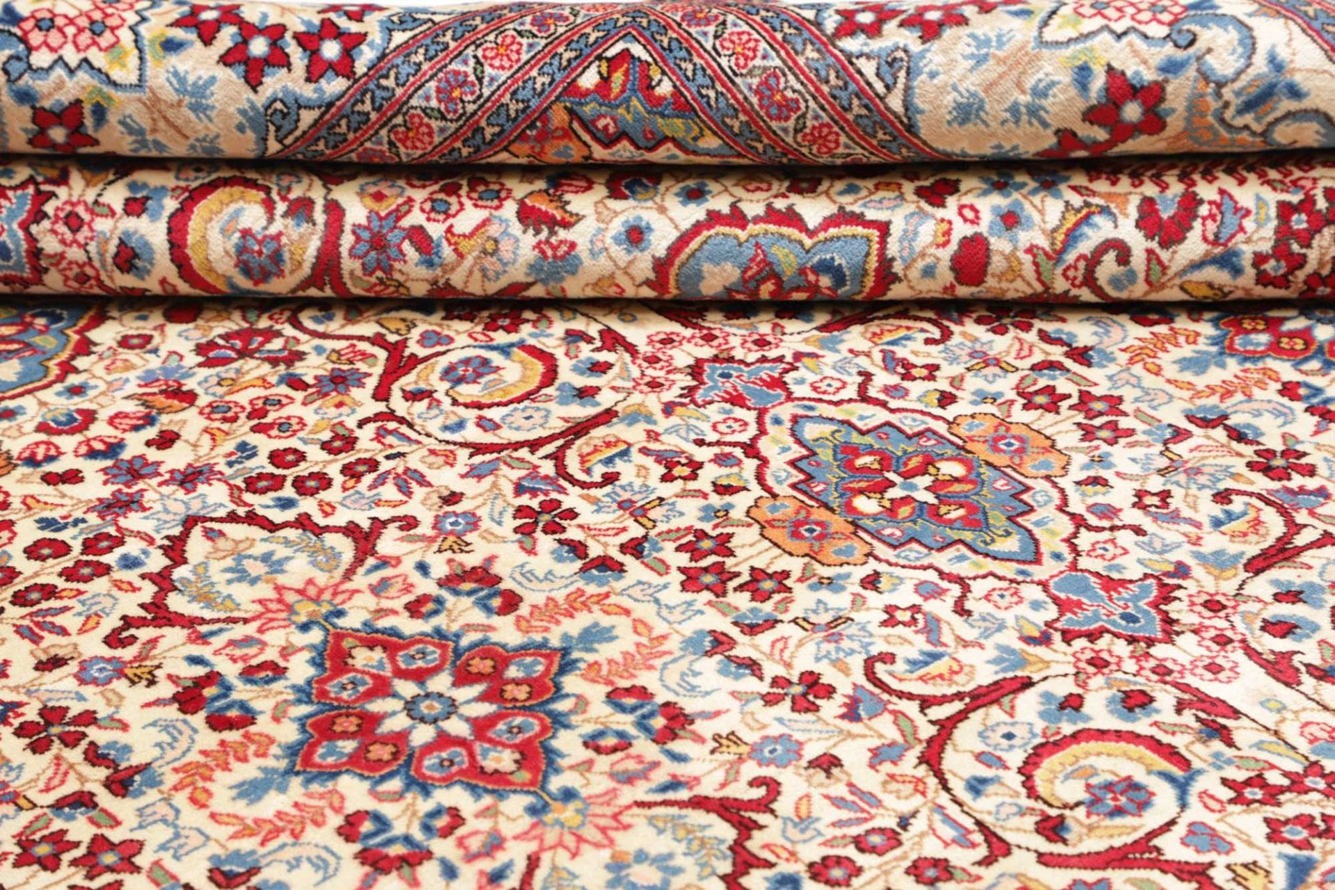 Kashan Perserteppich 249 × 344 cm aus Wolle, handgeknüpft