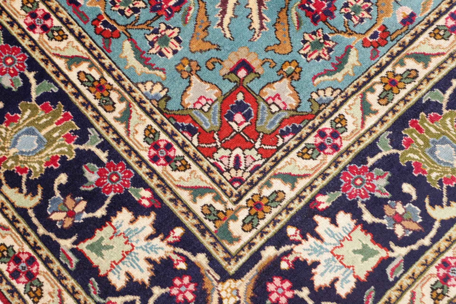 Handgeknüpfter Täbriz Perserteppich, 251 × 342 cm, Wolle