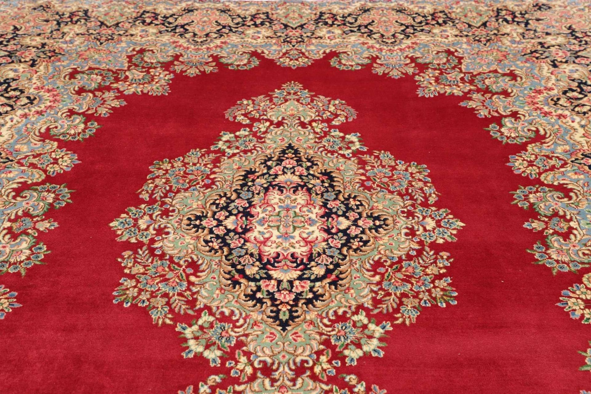 Handgeknüpfter Kerman Perserteppich 254 × 343 cm