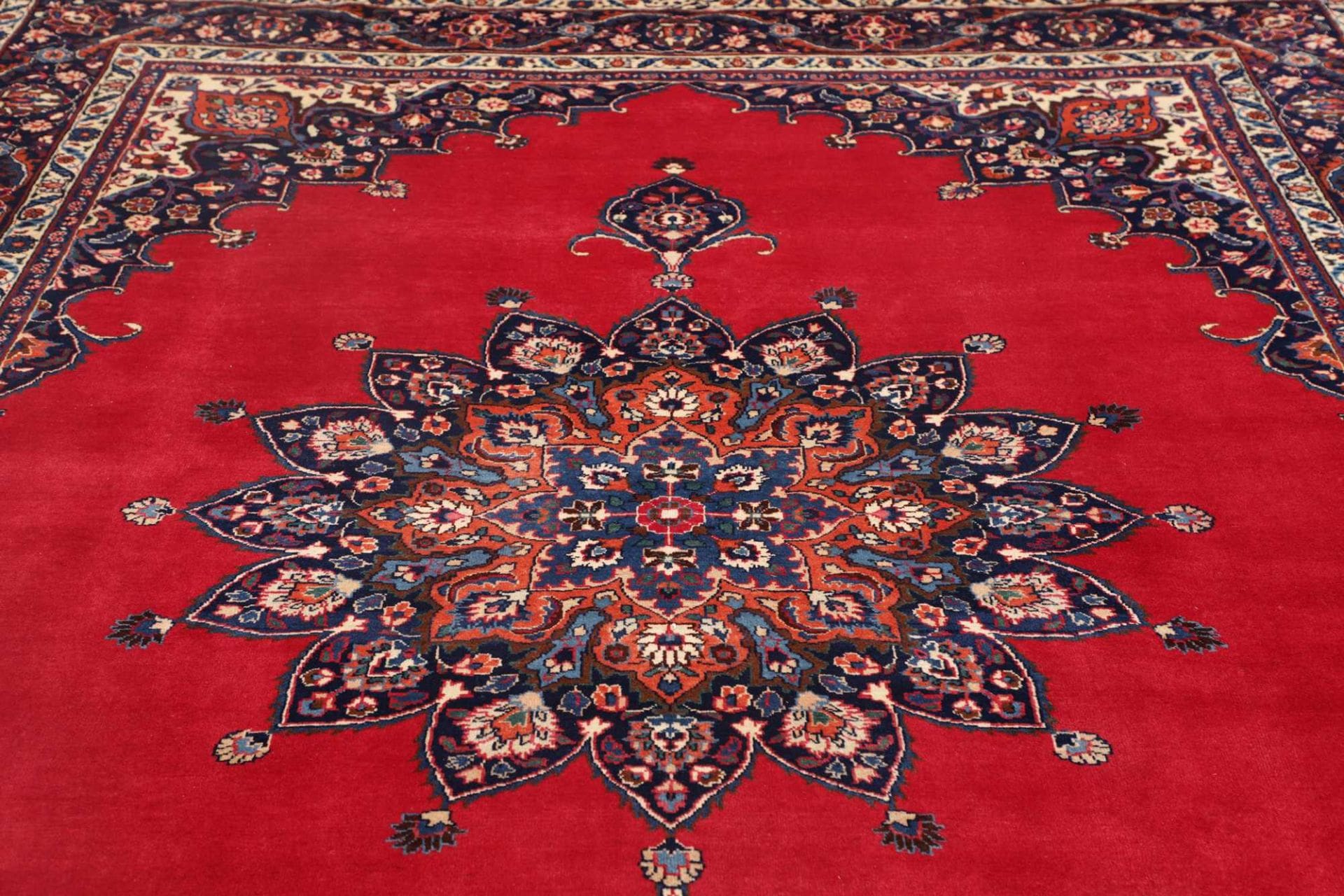 Handgeknüpfter Mashhad Perserteppich 251 × 336 cm
