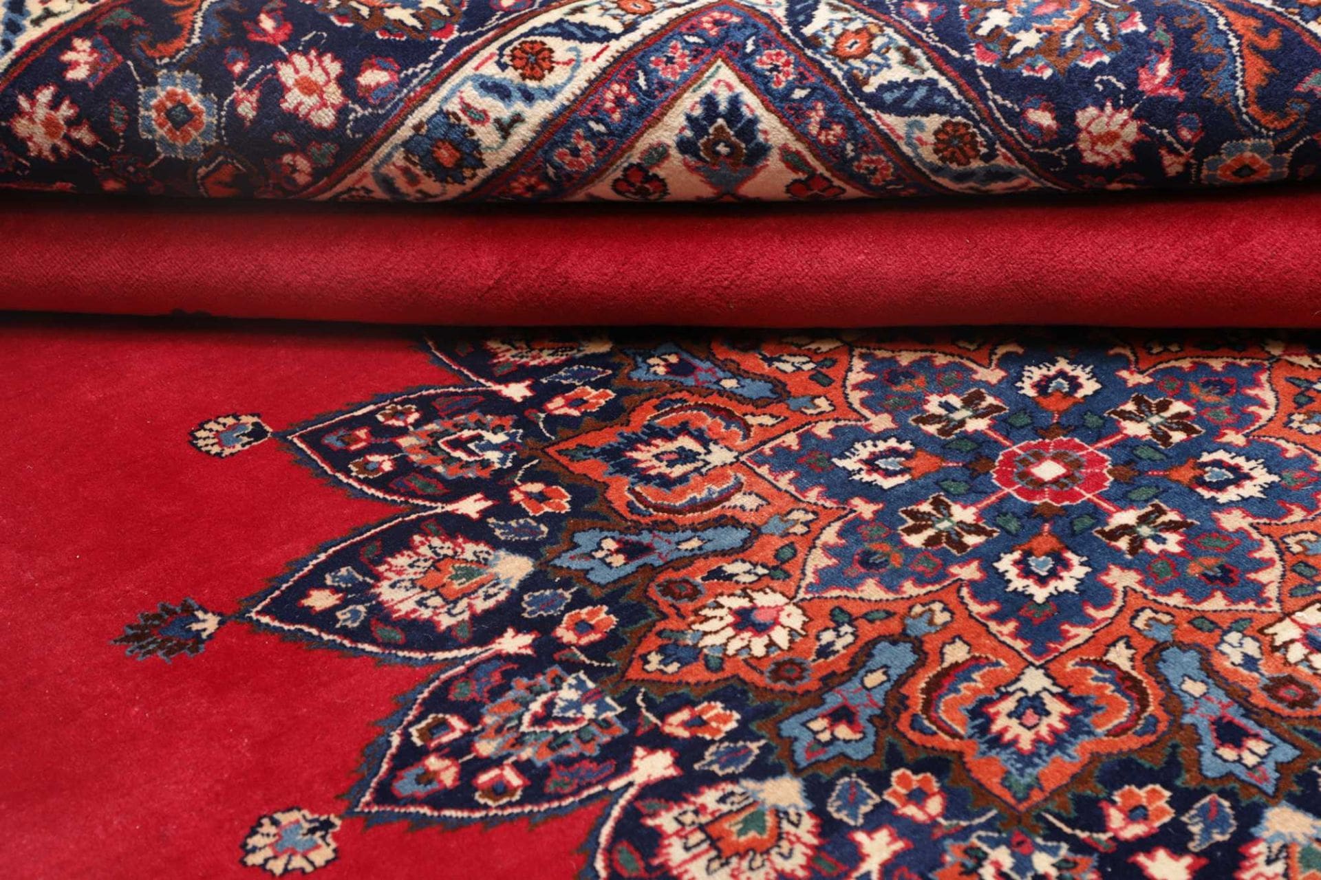 Handgeknüpfter Mashhad Perserteppich 251 × 336 cm