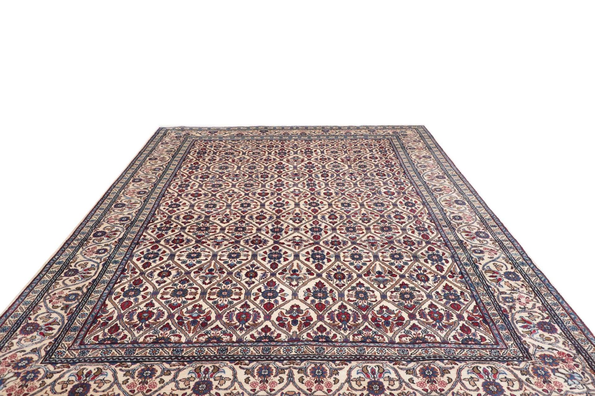 Handgeknüpfter Kashan Perserteppich, 246 × 334 cm, Wolle