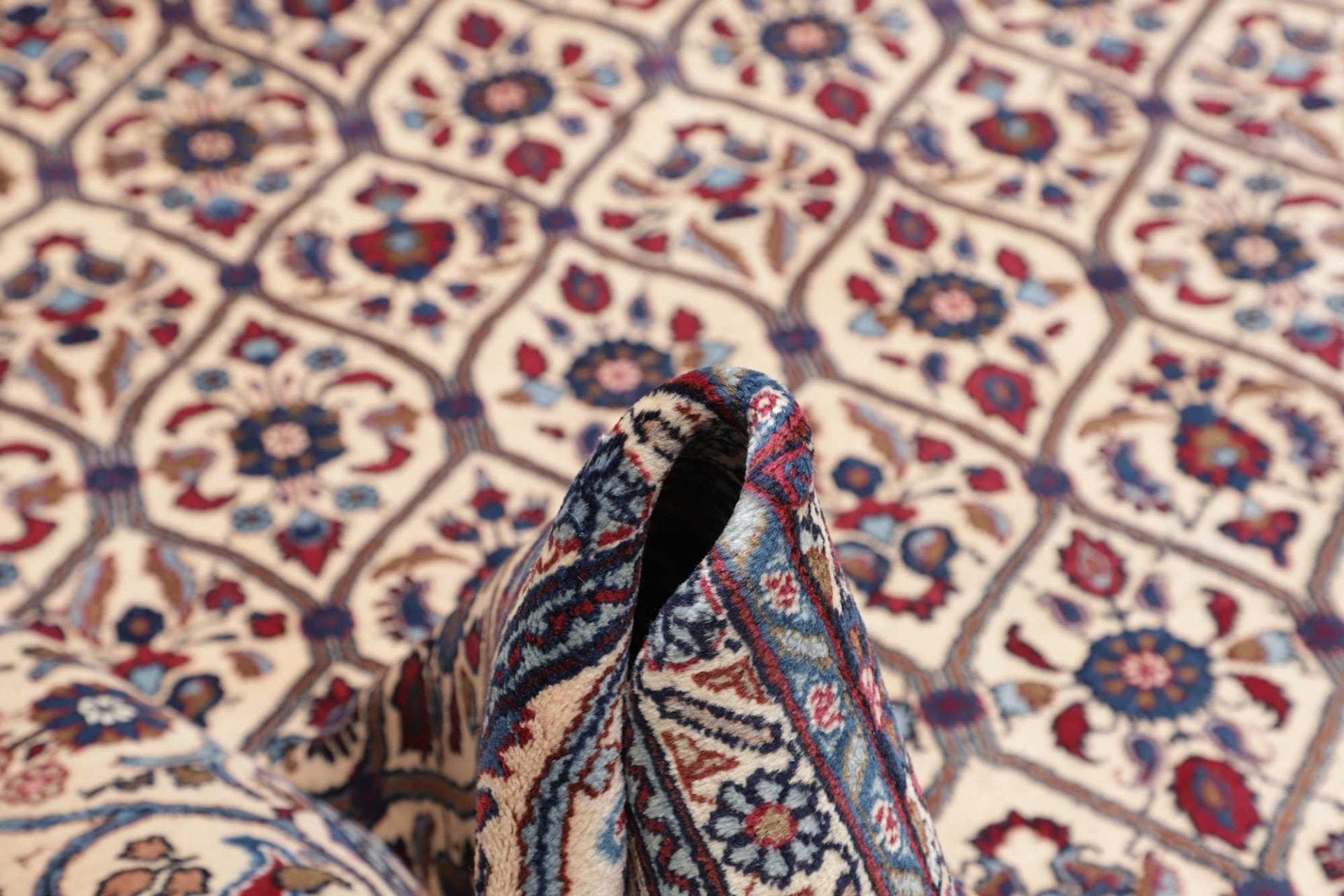 Handgeknüpfter Kashan Perserteppich, 246 × 334 cm, Wolle