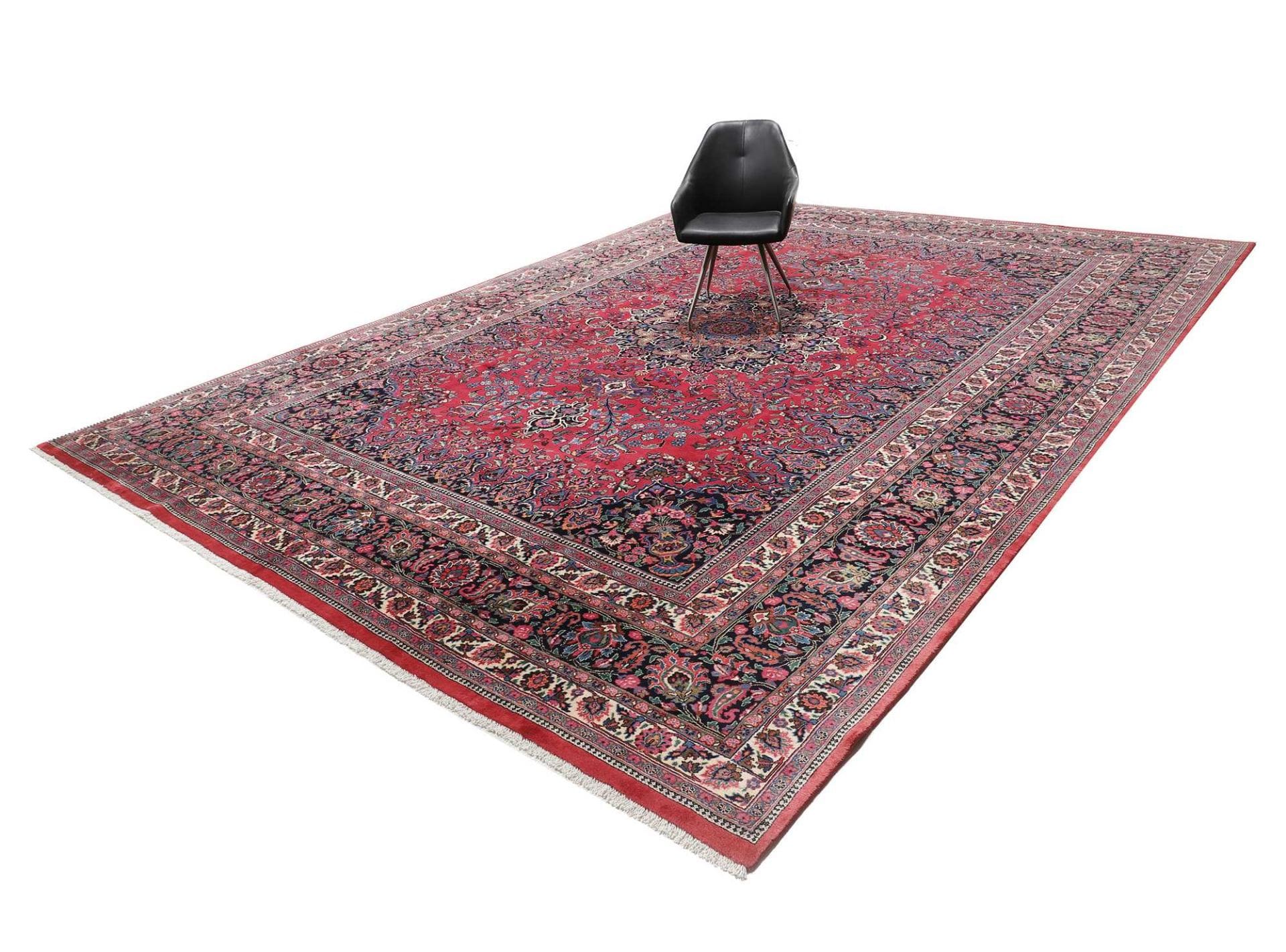 Handgeknüpfter Mashhad Perserteppich 361 × 487 cm