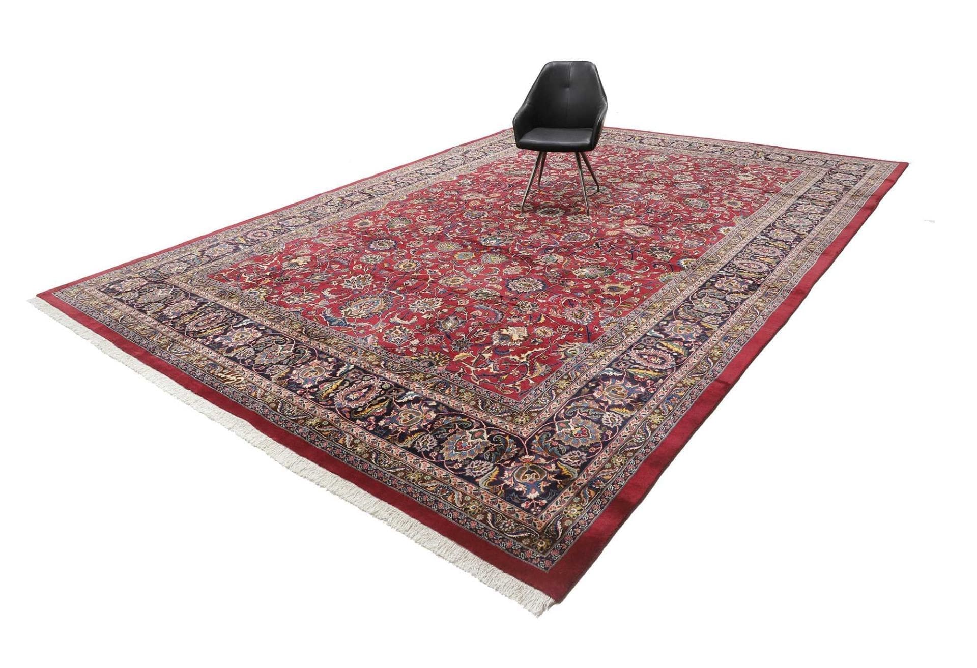 Mashhad Perserteppich aus Iran, 341 × 494 cm