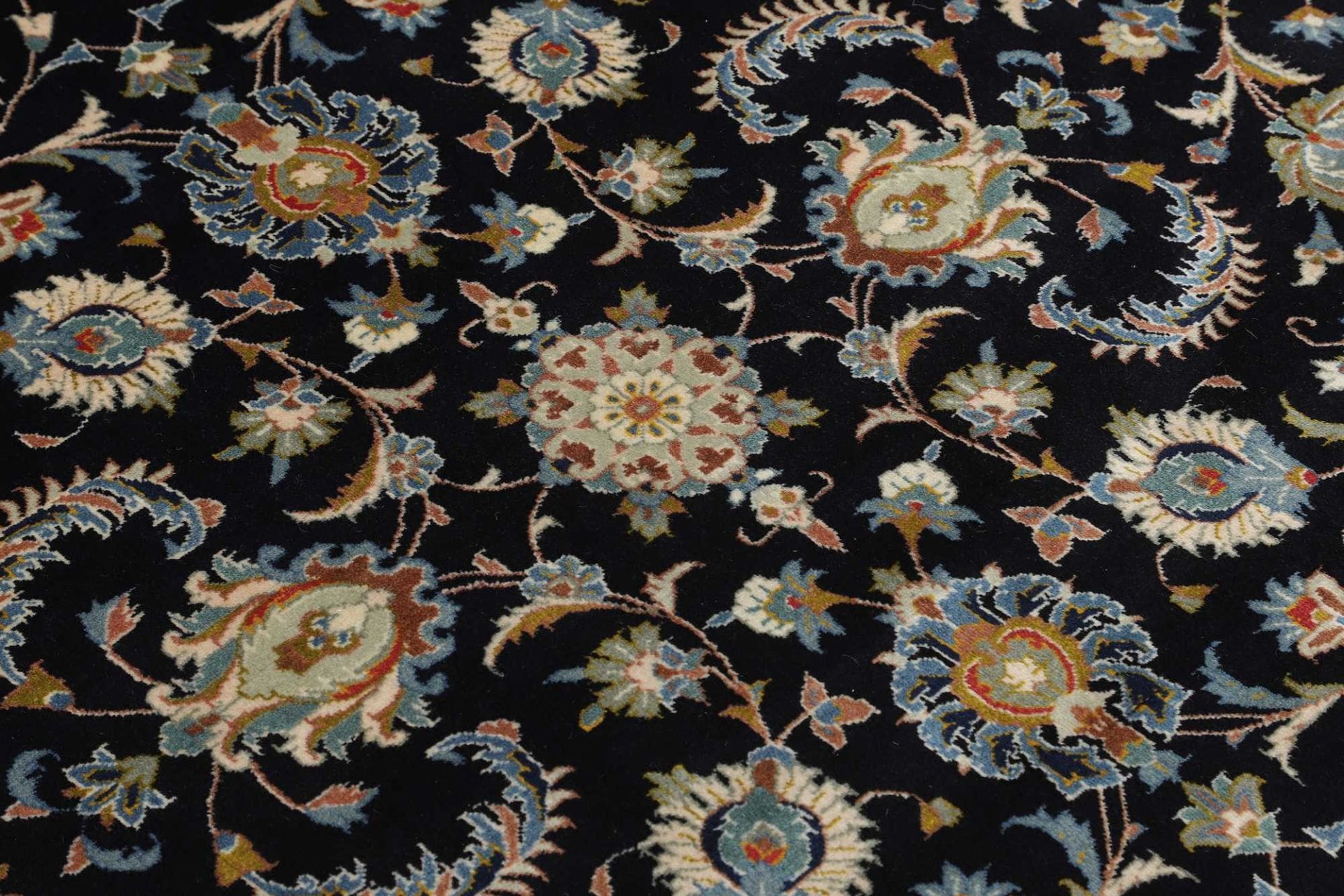 Handgeknüpfter Kashan Perserteppich, 351 × 479 cm, Wolle