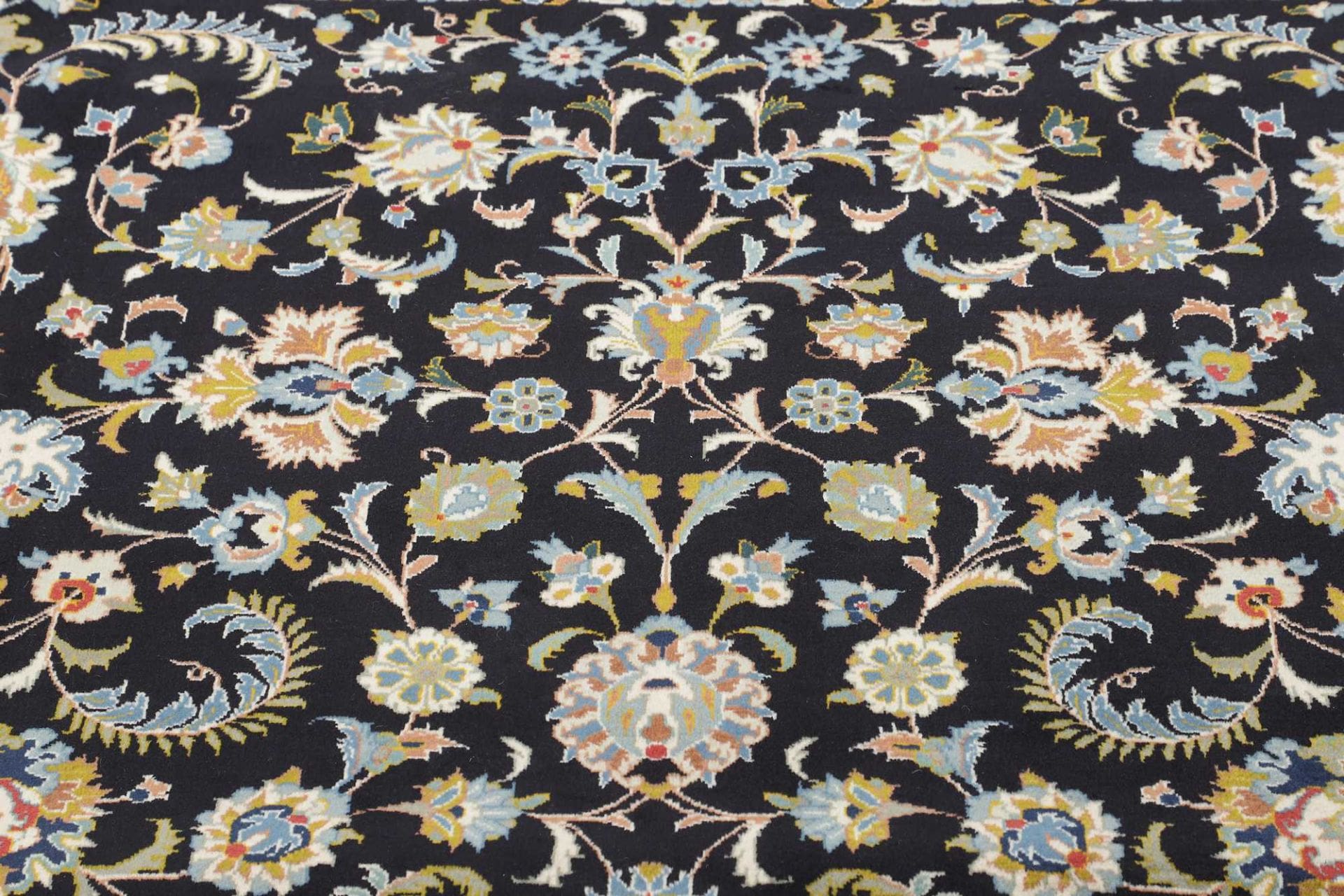 Handgeknüpfter Kashan Perserteppich, 351 × 479 cm, Wolle