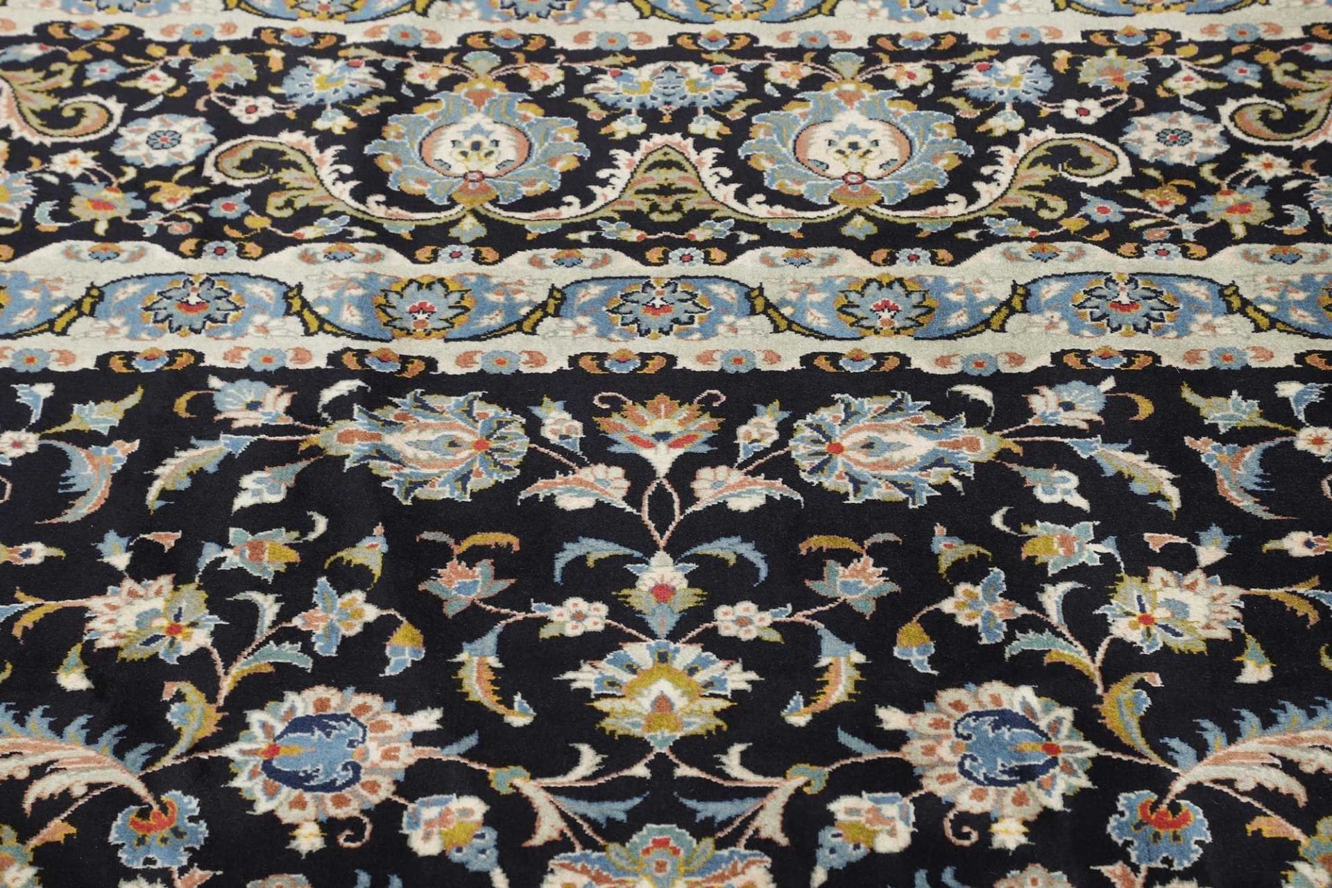 Handgeknüpfter Kashan Perserteppich, 351 × 479 cm, Wolle