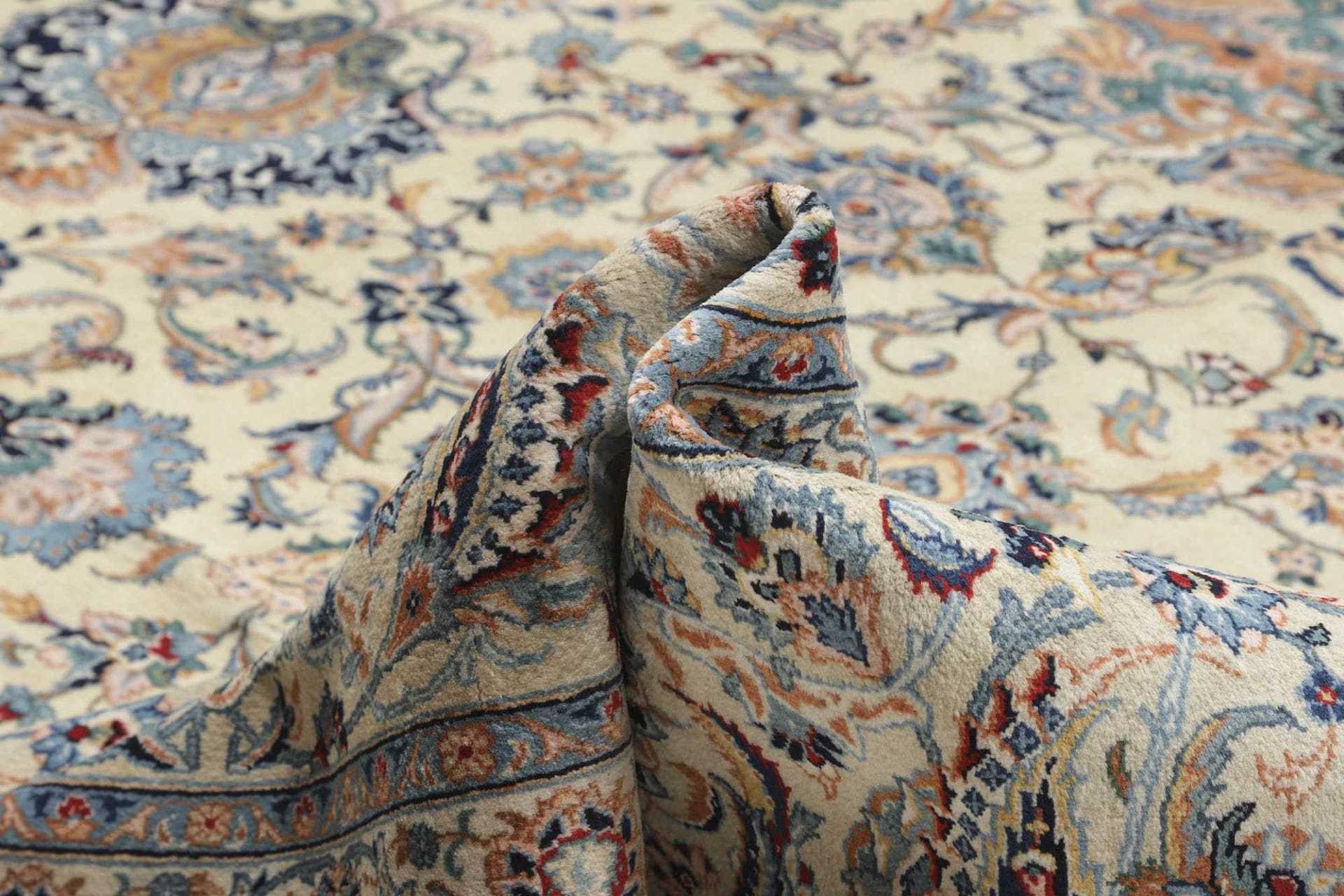 Handgeknüpfter Kashan Perserteppich, 409 × 581 cm, Wolle